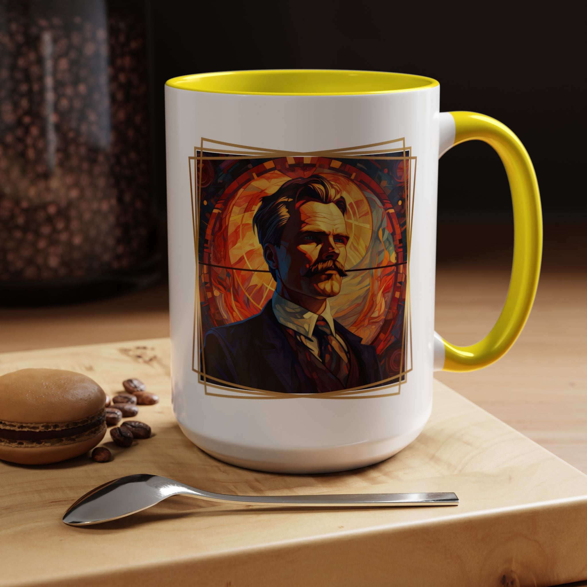 Nietzsche  - Without music, life would be a mistakeQuote Coffee Cup | 11oz, 15oz Accent Mugs for Philosophy Lovers & Thoughtful Gifts