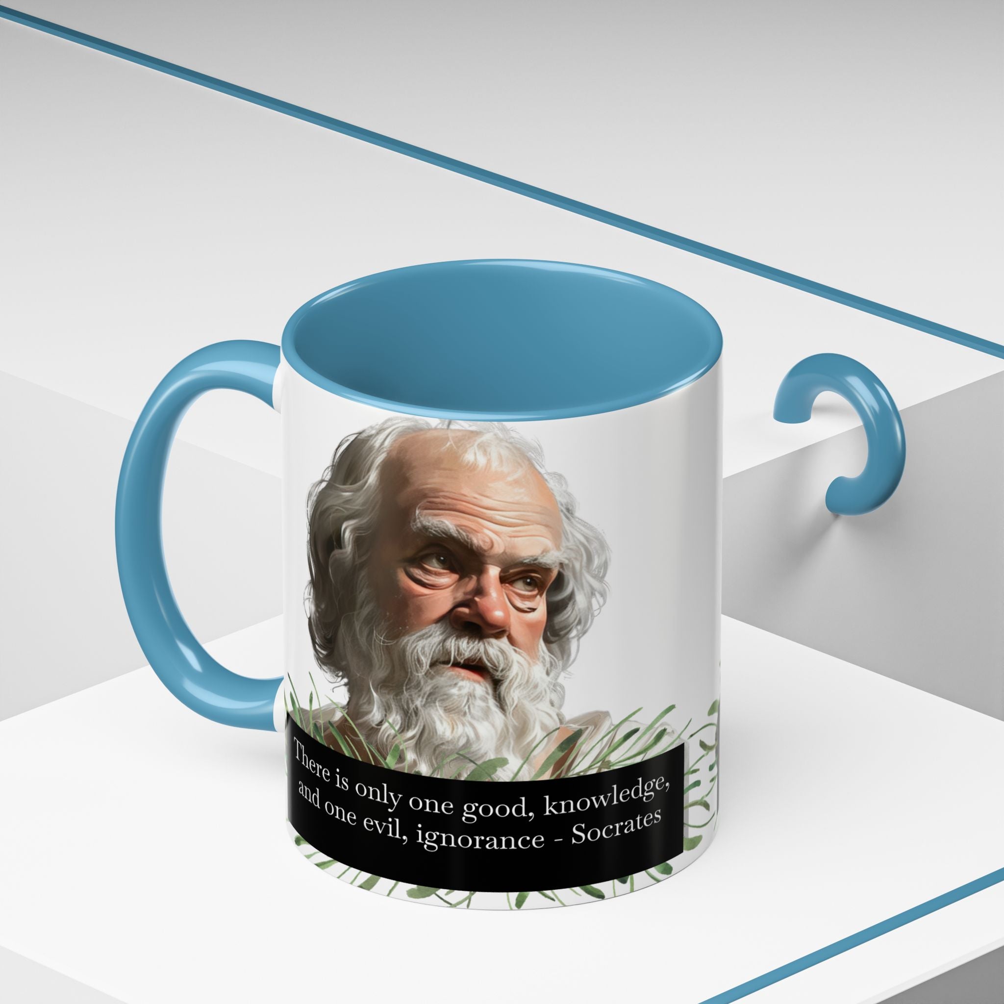 Socrates Quote Good and Evil... Coffee Cup | 11oz, 15oz Accent Mug