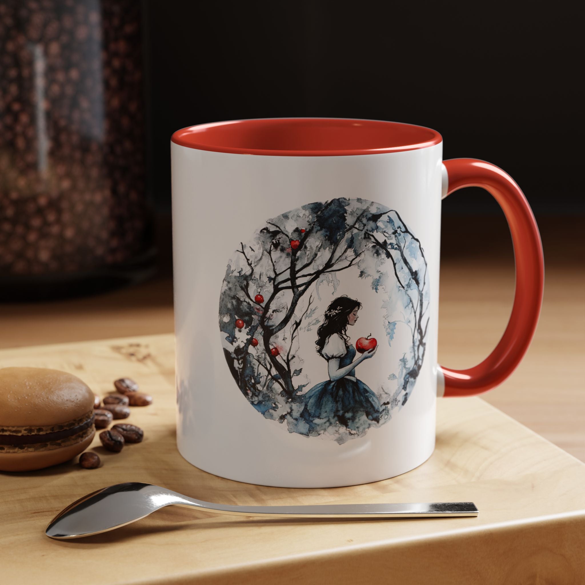 Brother's Grimm Snow White quote  with picture Accent Coffee Mug (11, 15oz) | Fairytale lover's mug