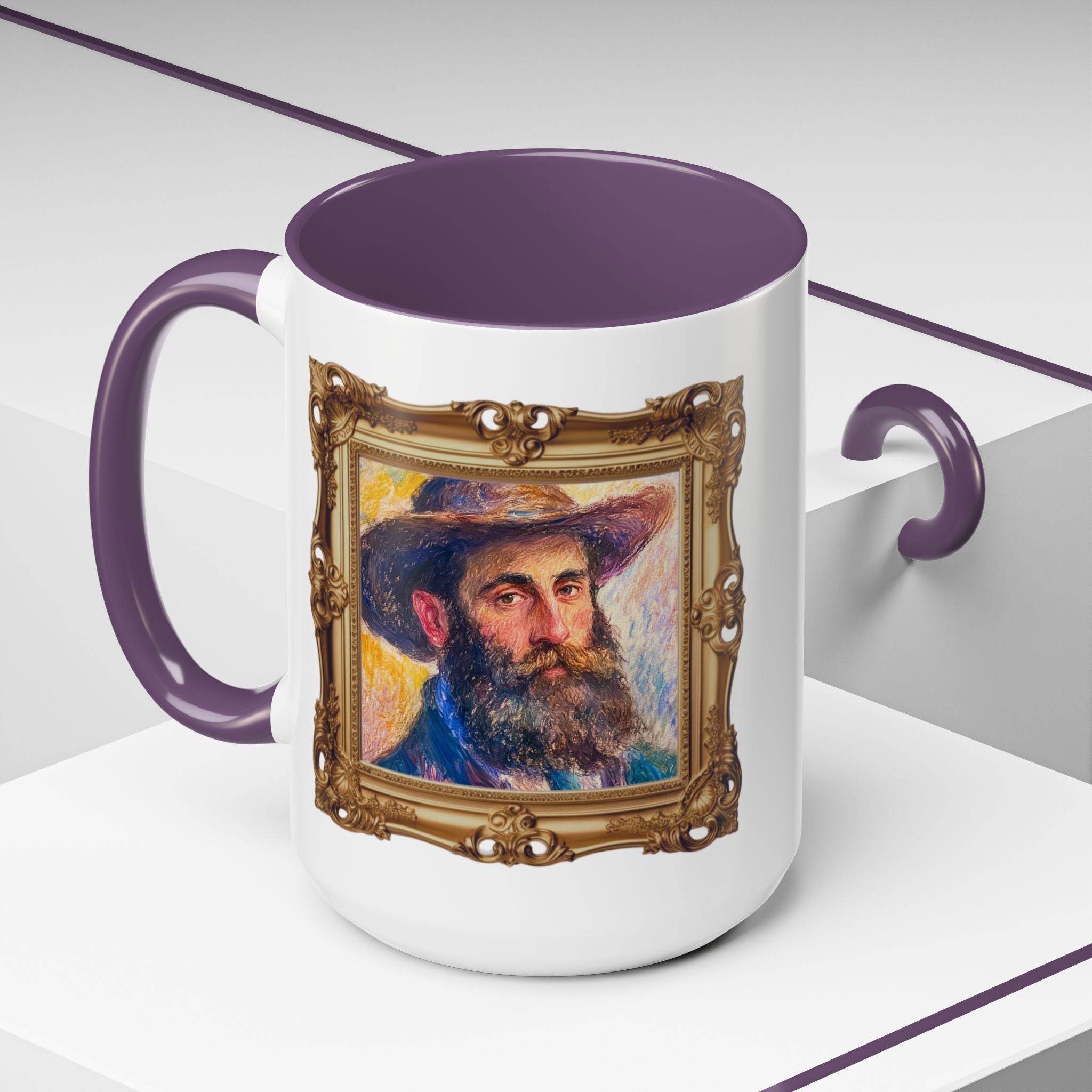 Claude Monet quote - Color is my daylong... - Accent Coffee Mug (11, 15oz) | Impressionist Artist and Artwork