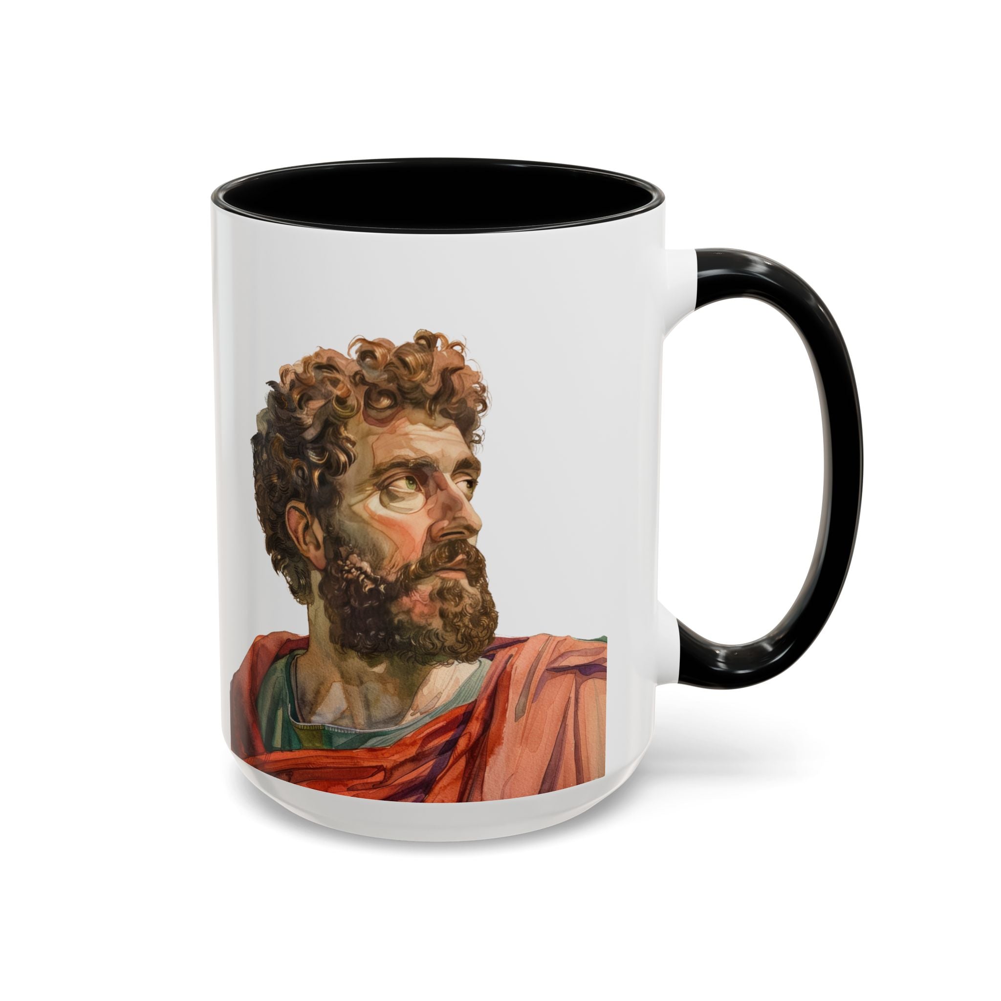 Marcus Aurelius Colour of a Soul Quote Mug | Philosophical Coffee Cup | 11oz, 15oz Accent Mugs for Thinkers| Stoics| Roman Empire