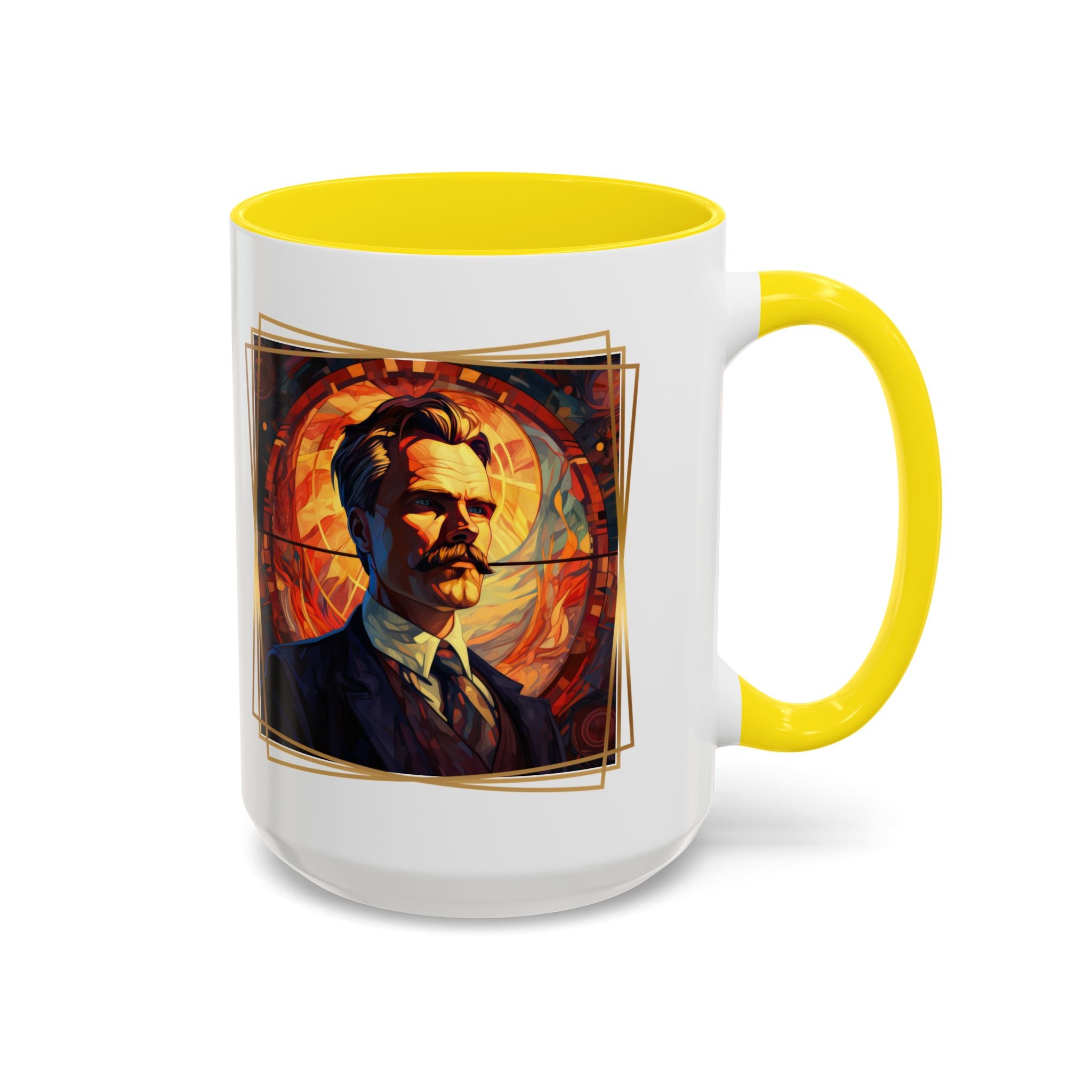 Nietzsche Friendship makes a Marriage Quote Coffee Cup | 11oz, 15oz Accent Mugs for Philosophy Lovers & Thoughtful Gifts