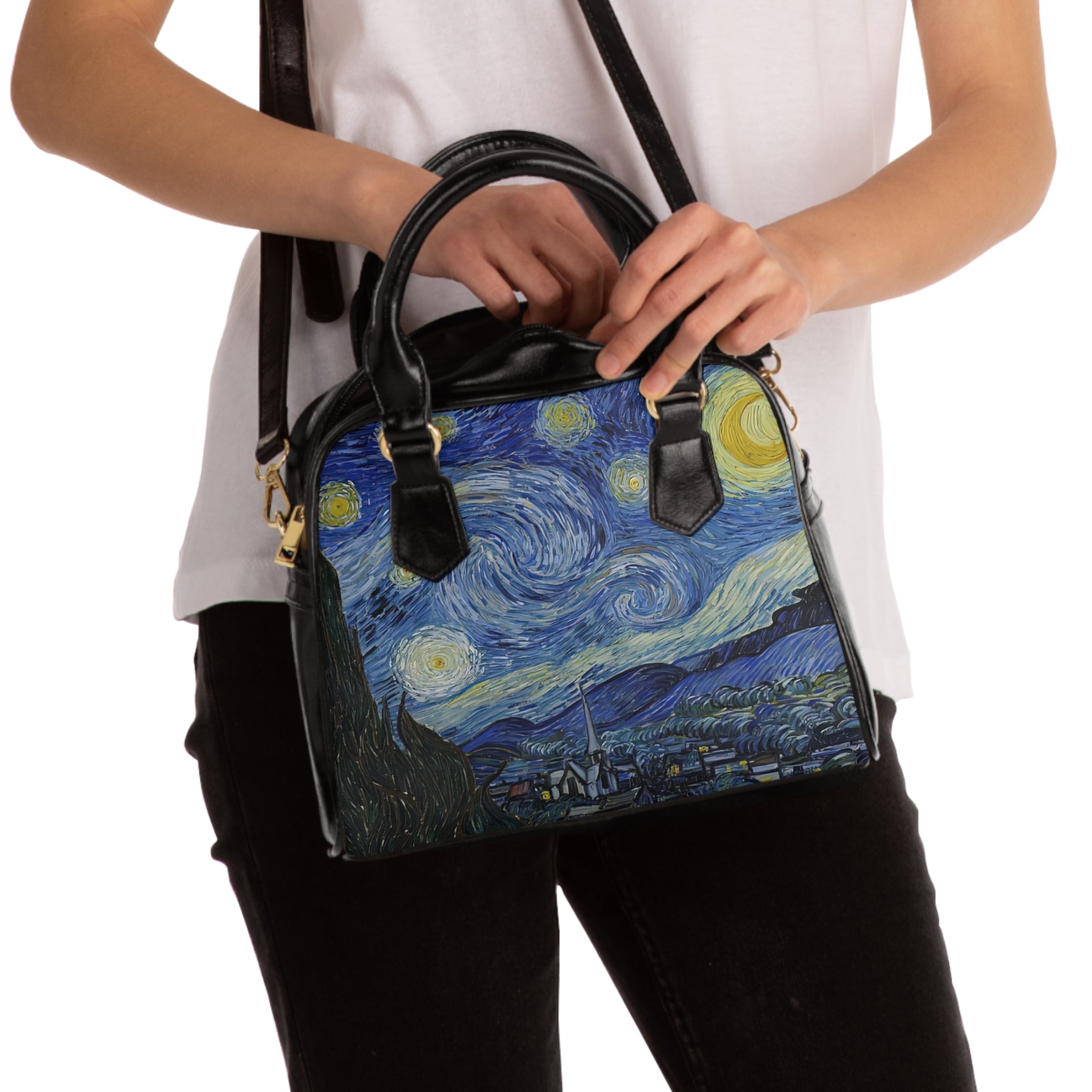 Starry Night, 1889. Vincent van Gogh  shoulder bag | Impressionist Art purse