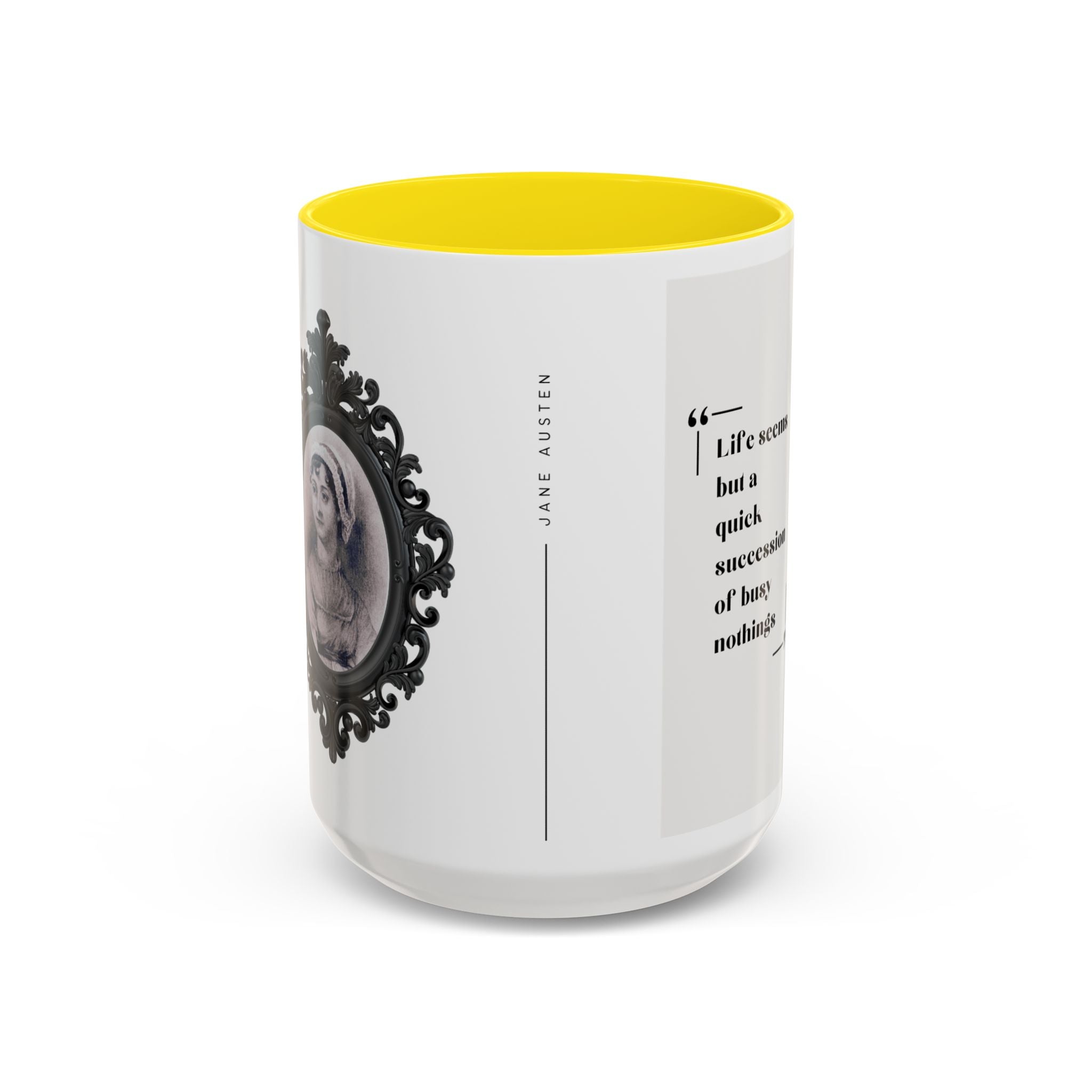 Jane Austen Busy Nothings Quote Coffee Mug | Thoughtful Accent Mug (11, 15oz) | Perfect Gift for Literary Fans