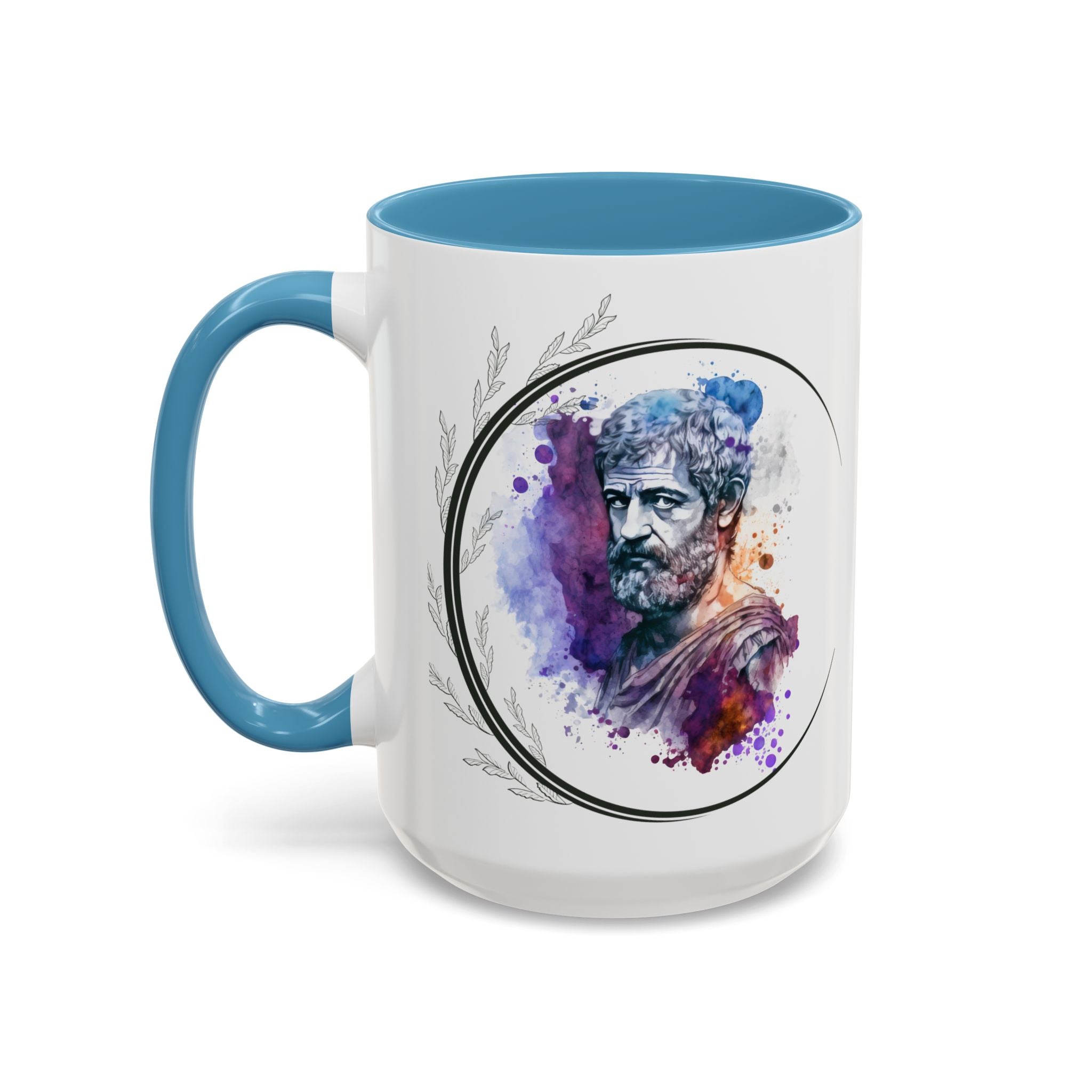 Aristotle What is a Friend Quote Mug | Motivational Philosophy Cup | 11oz, 15oz Accent Mugs for Thinkers & Positivity Lovers
