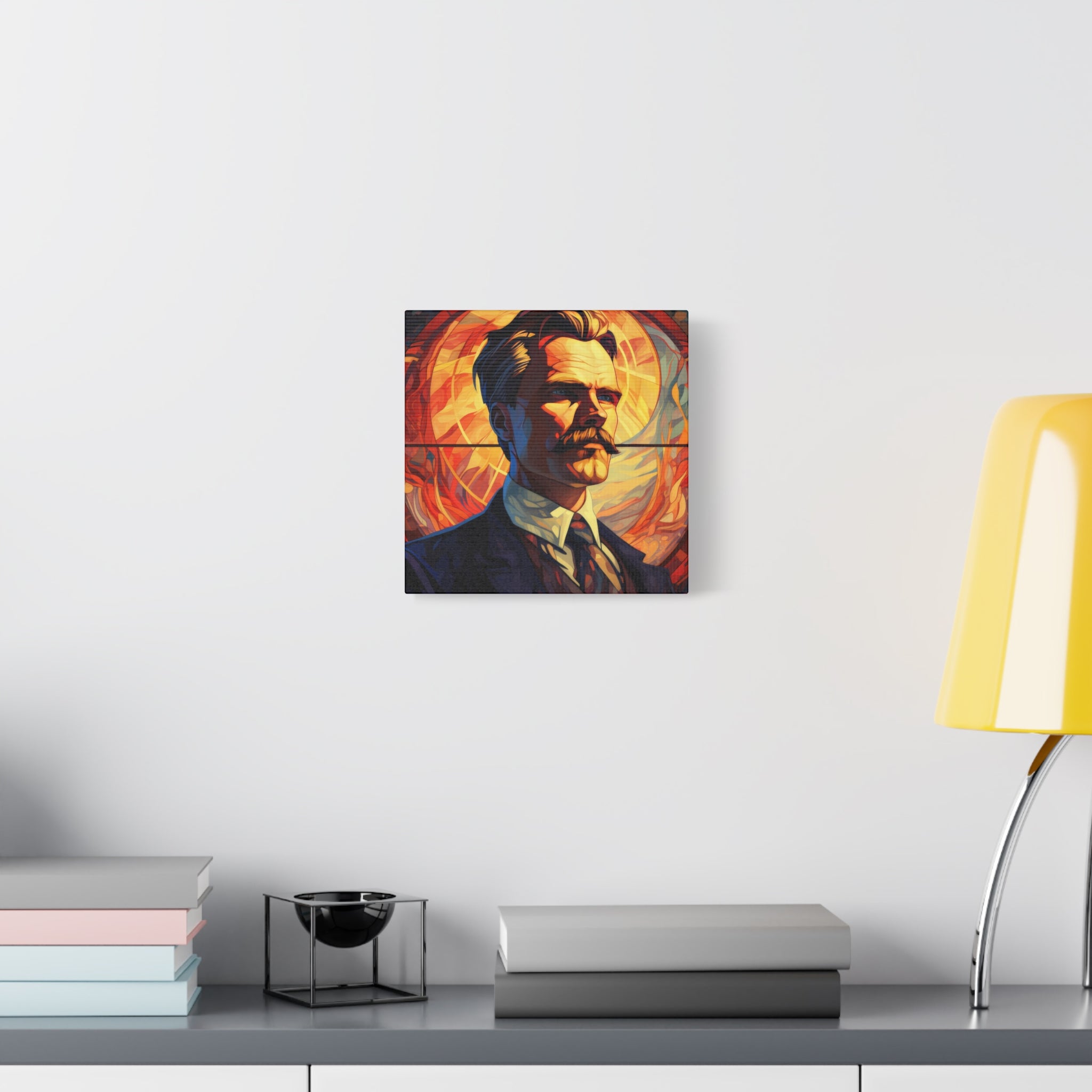 Friedrich Nietzsche Matte Canvas, Stretched, 1.25