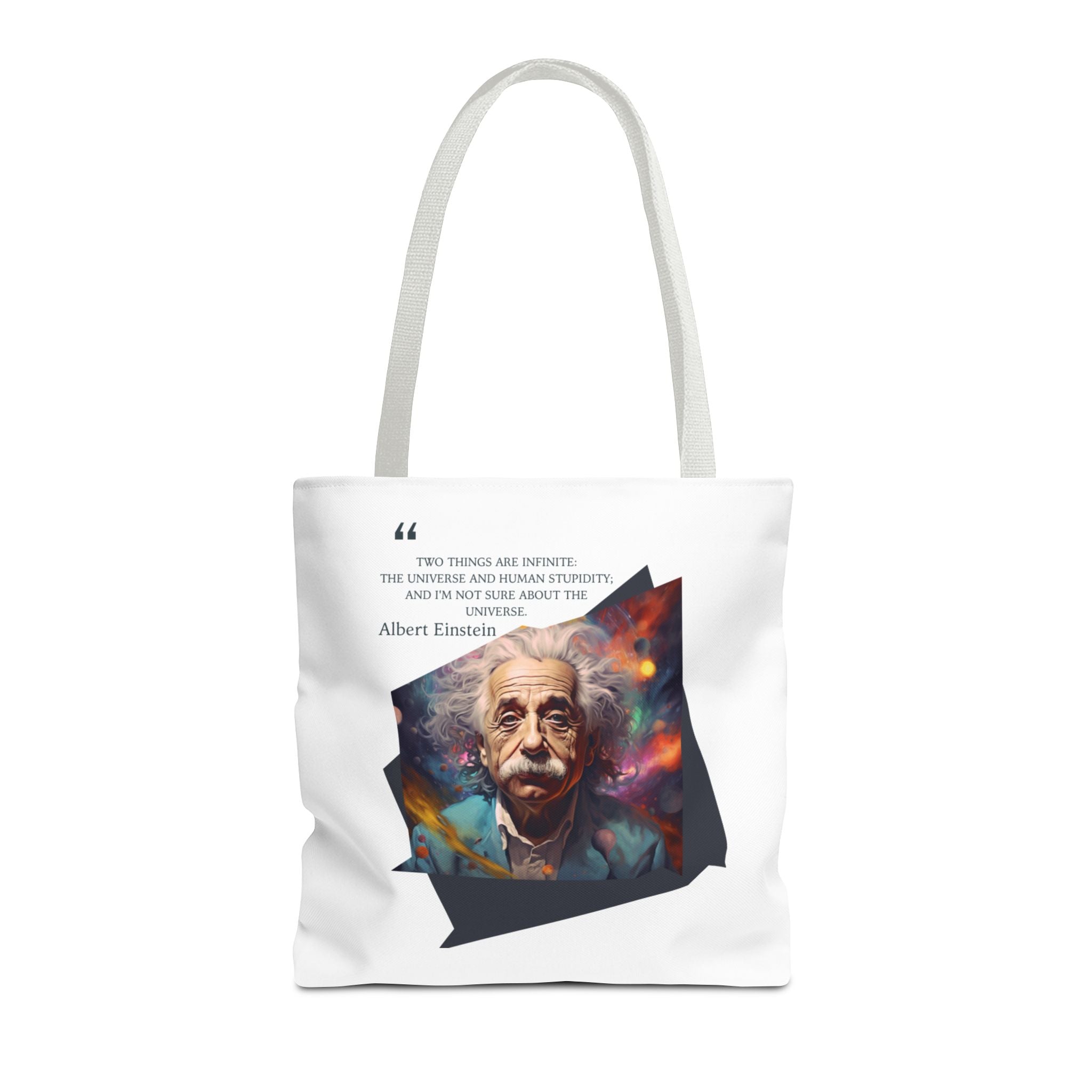 Albert Einstein Infinite Wisdom Quote Humorous Tote Bag