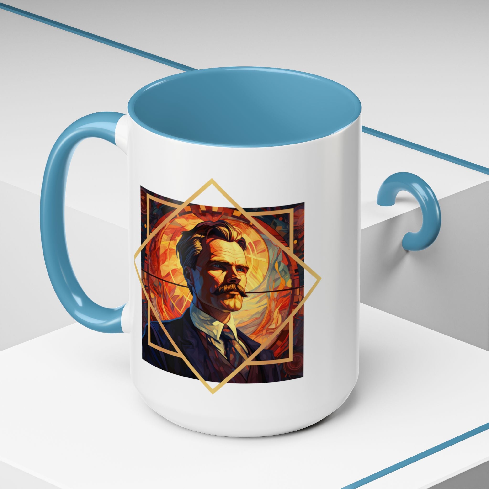 Nietzsche Bad Memory Advantage Quote Coffee Cup | 11oz, 15oz Accent Mugs for Philosophy Lovers & Thoughtful Gifts