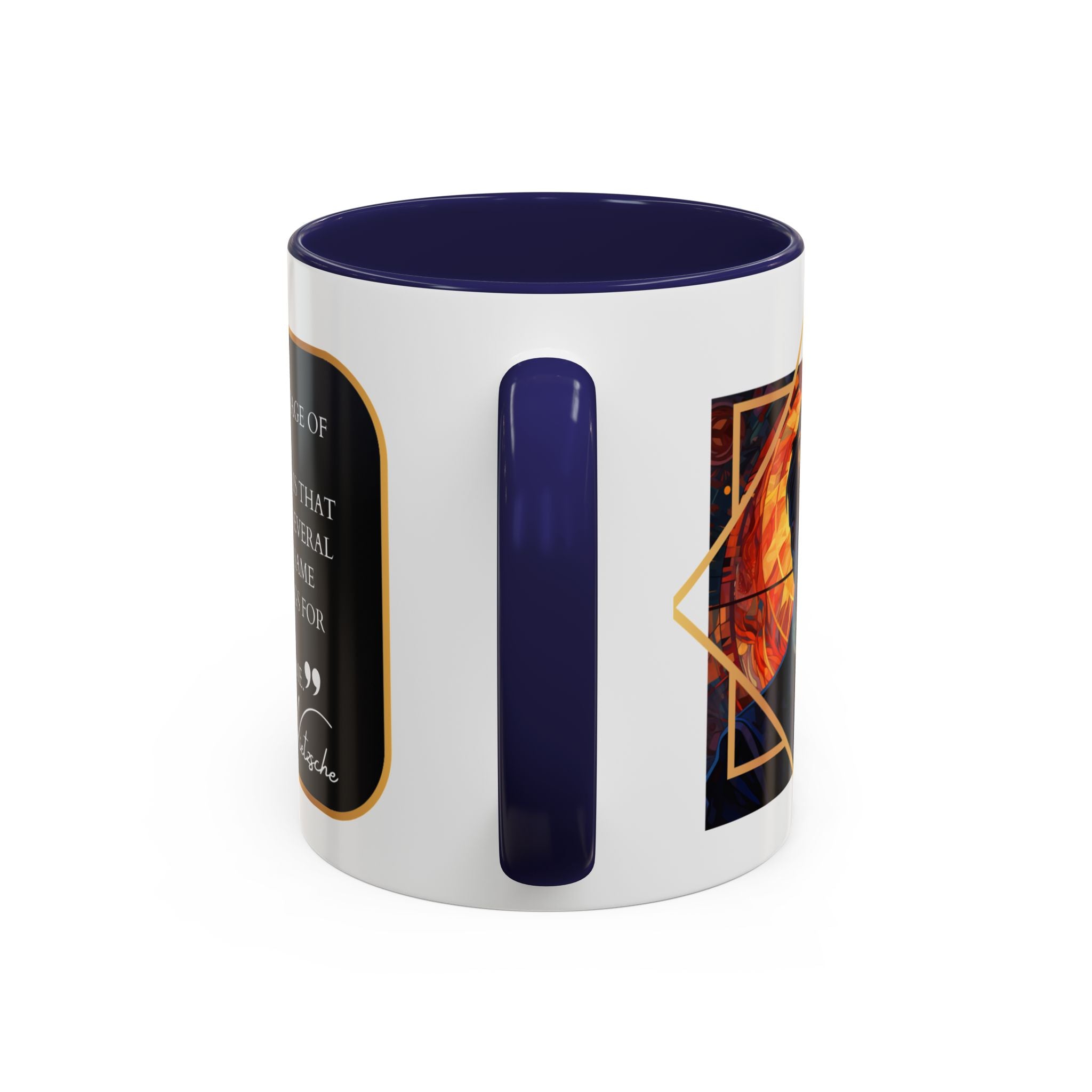 Nietzsche Bad Memory Advantage Quote Coffee Cup | 11oz, 15oz Accent Mugs for Philosophy Lovers & Thoughtful Gifts