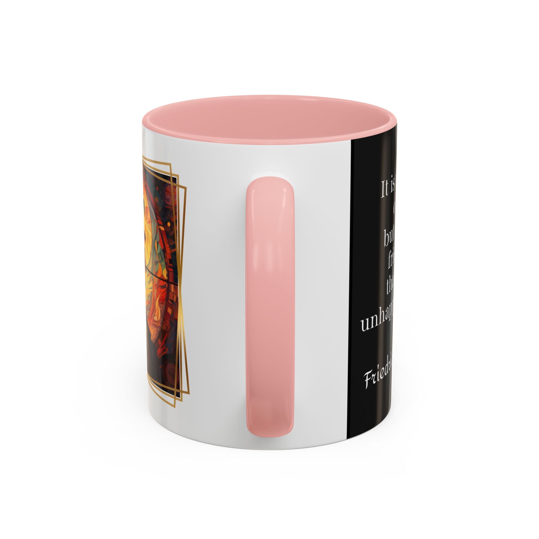 Nietzsche Friendship makes a Marriage Quote Coffee Cup | 11oz, 15oz Accent Mugs for Philosophy Lovers & Thoughtful Gifts