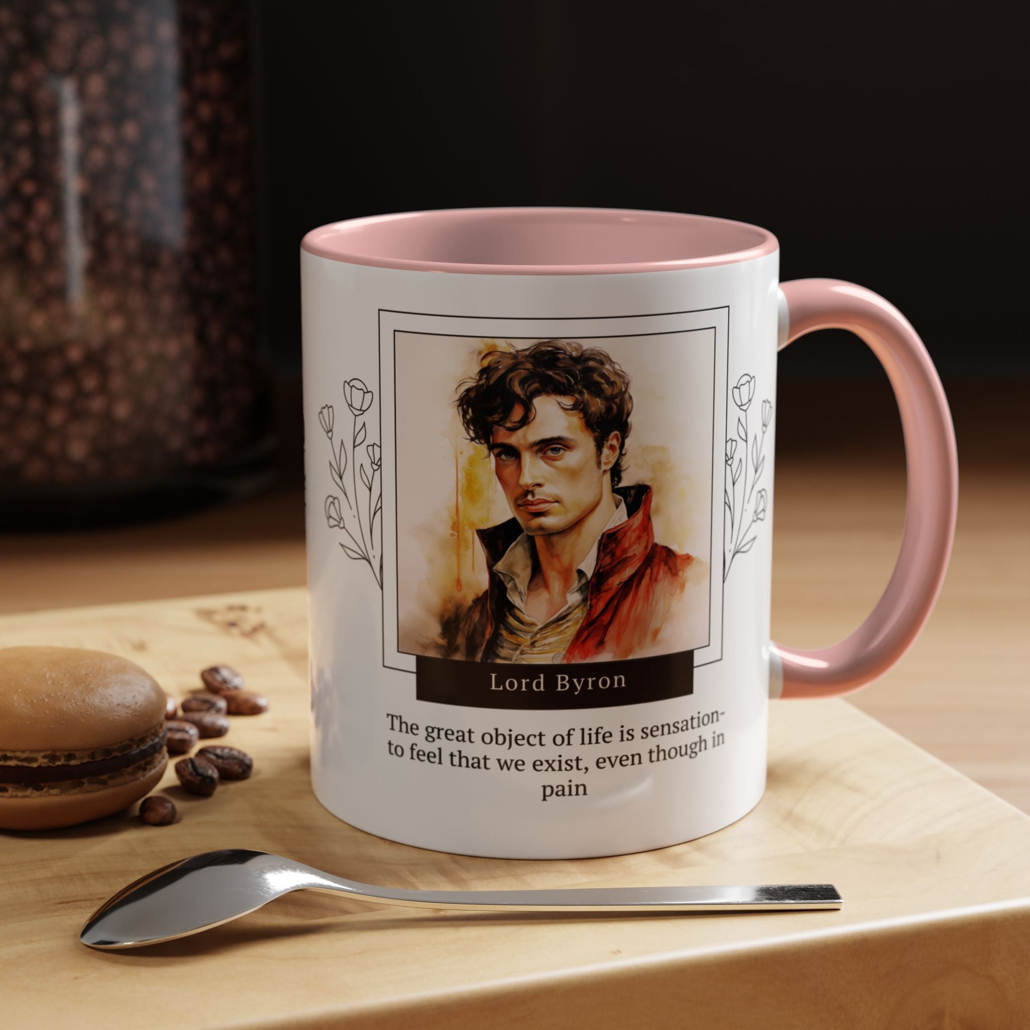 Lord Byron Sensation Quote Coffee Mug | Thought-Provoking Accent Mug (11, 15oz) | Perfect Gift for Literary Fans