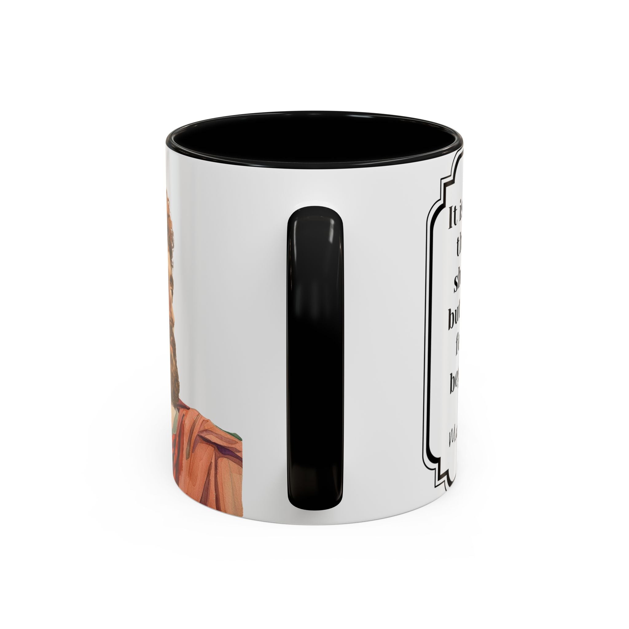 Marcus Aurelius death vs living Quote Mug | Philosophical Coffee Cup | 11oz, 15oz Accent Mugs for Thinkers| Stoics| Roman Empire