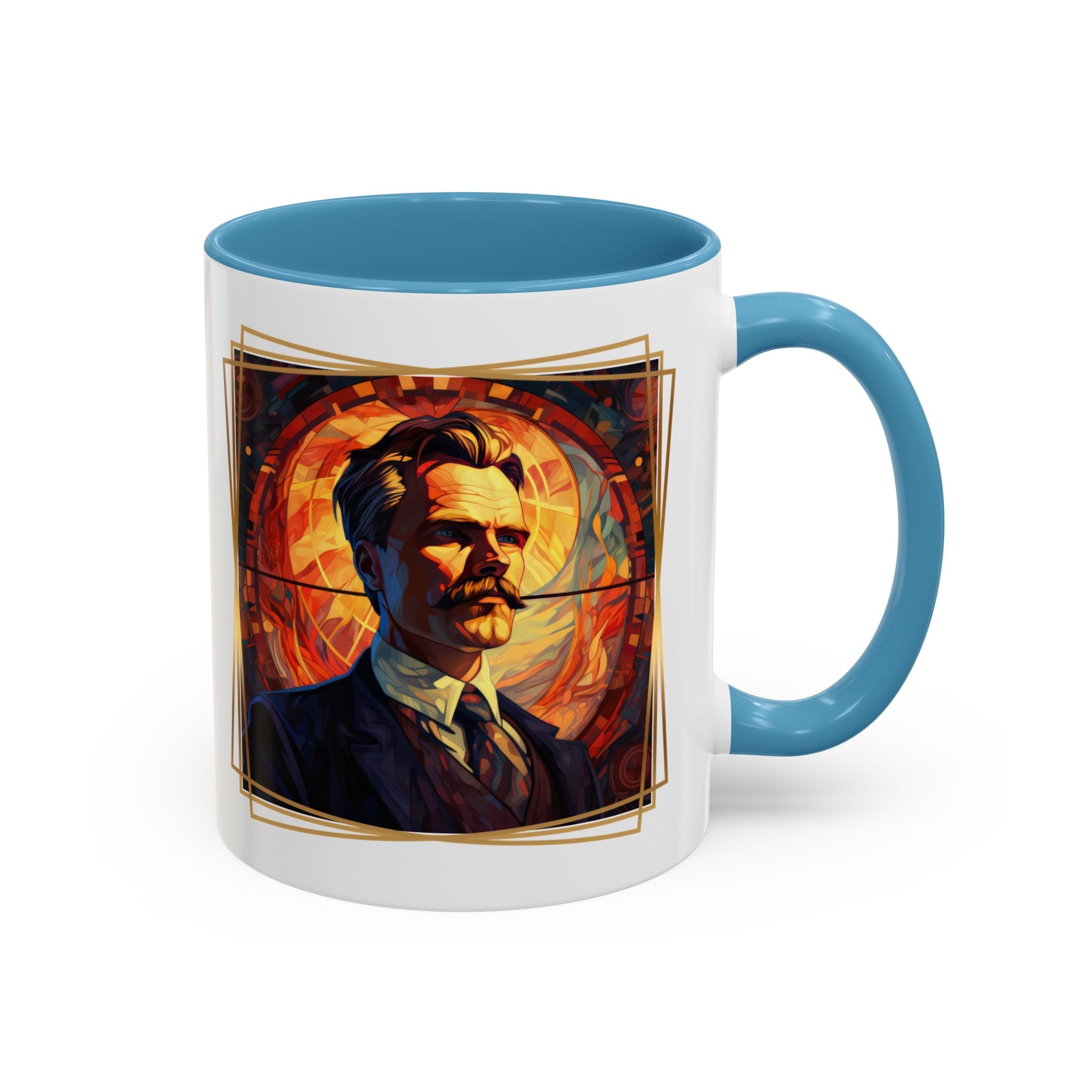 Nietzsche Friendship makes a Marriage Quote Coffee Cup | 11oz, 15oz Accent Mugs for Philosophy Lovers & Thoughtful Gifts
