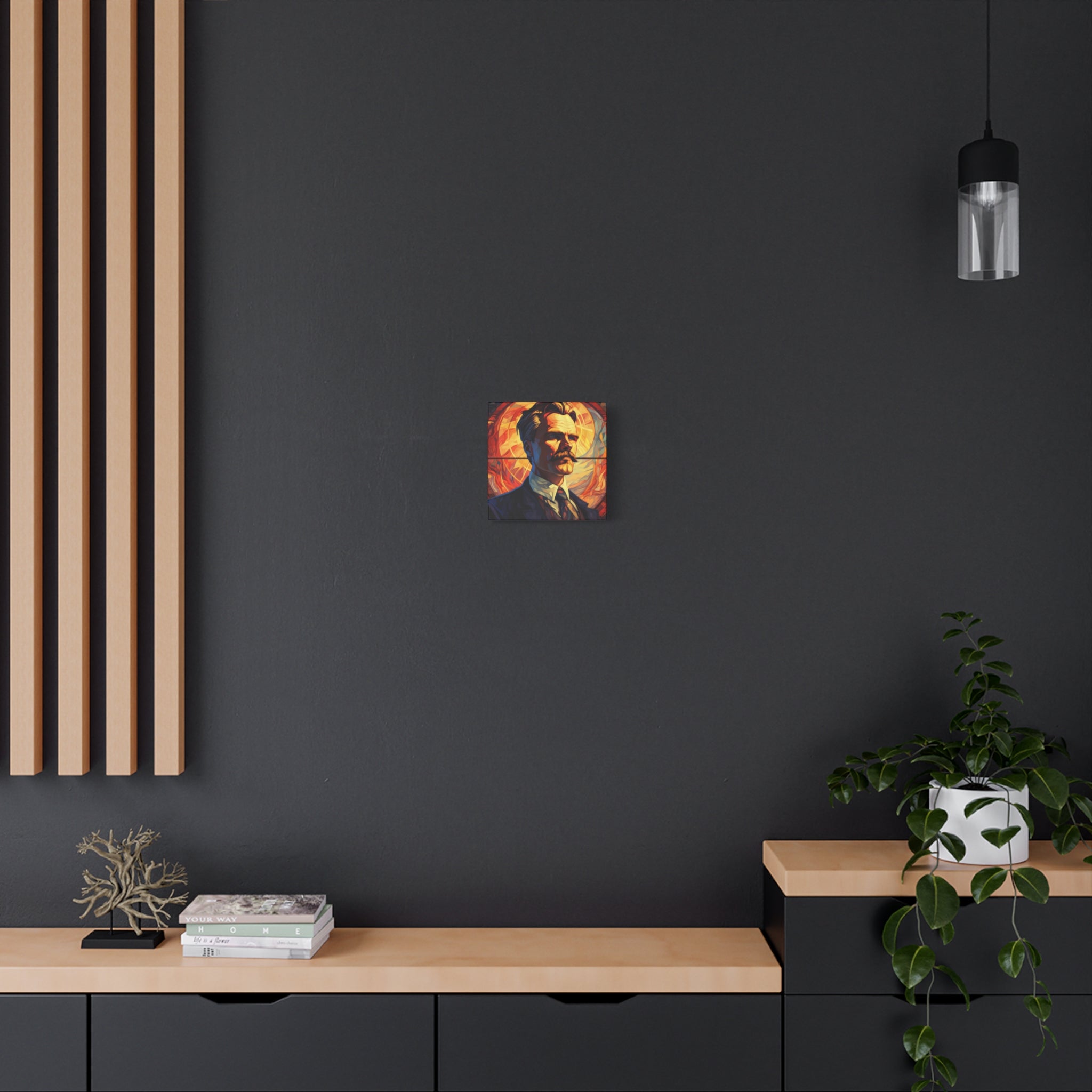 Friedrich Nietzsche Matte Canvas, Stretched, 1.25