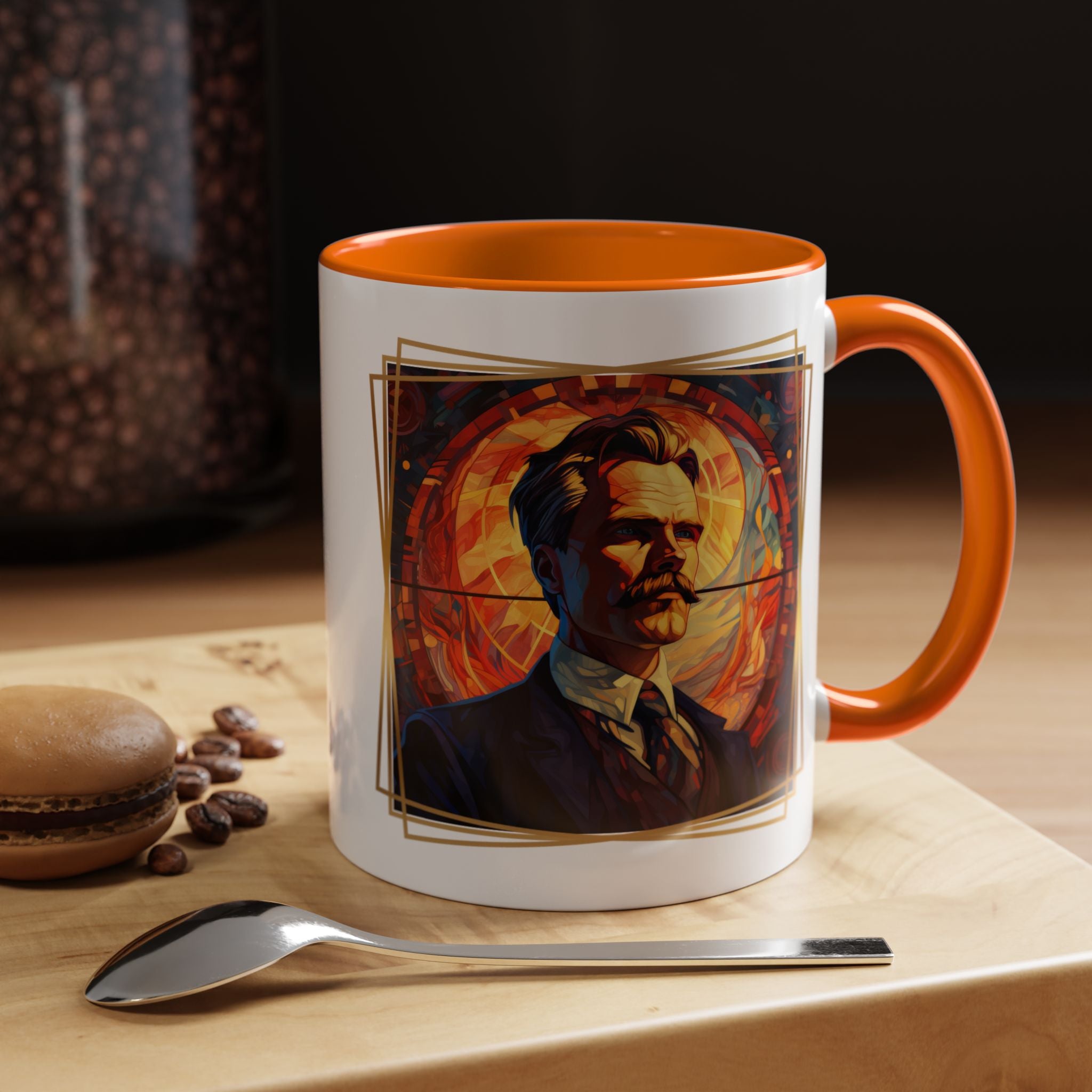 Nietzsche Friendship makes a Marriage Quote Coffee Cup | 11oz, 15oz Accent Mugs for Philosophy Lovers & Thoughtful Gifts