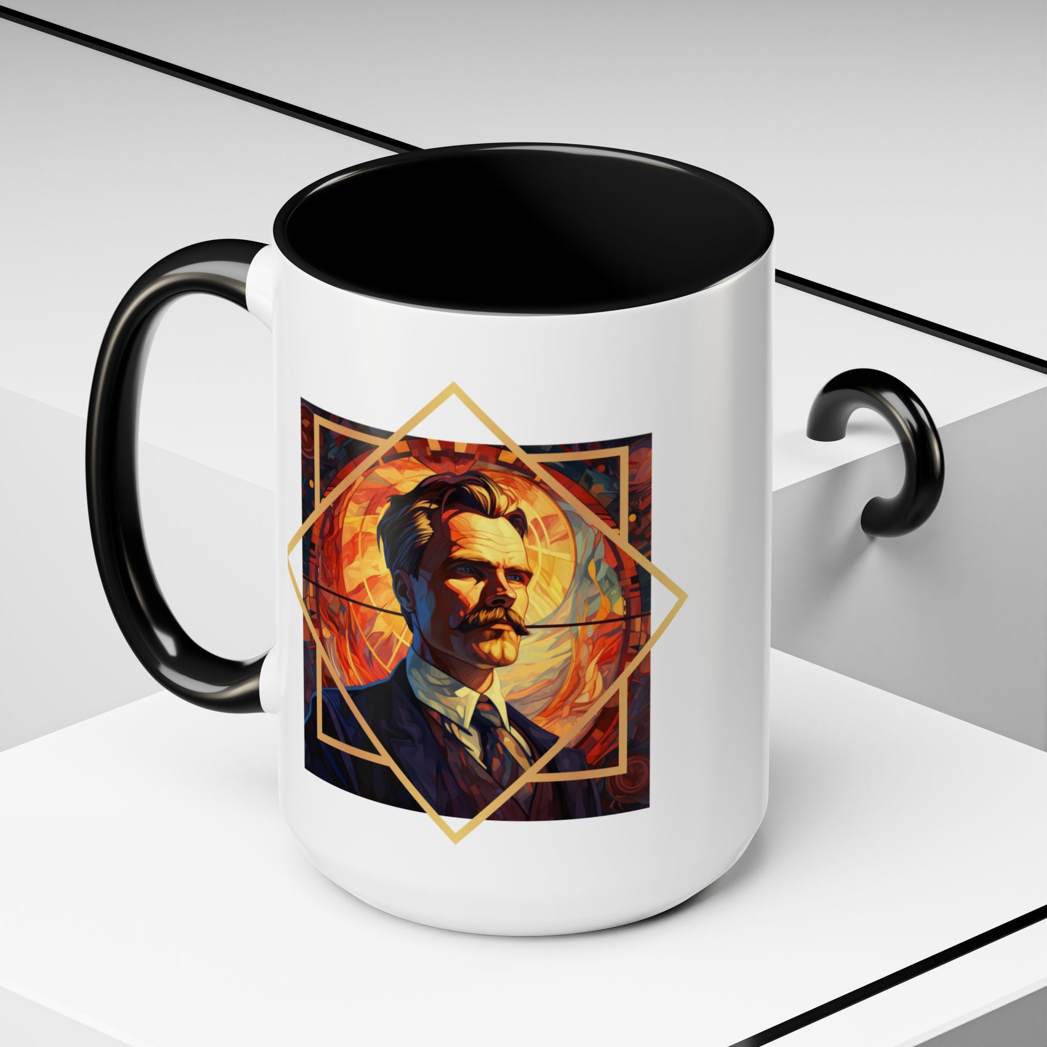 Nietzsche Bad Memory Advantage Quote Coffee Cup | 11oz, 15oz Accent Mugs for Philosophy Lovers & Thoughtful Gifts