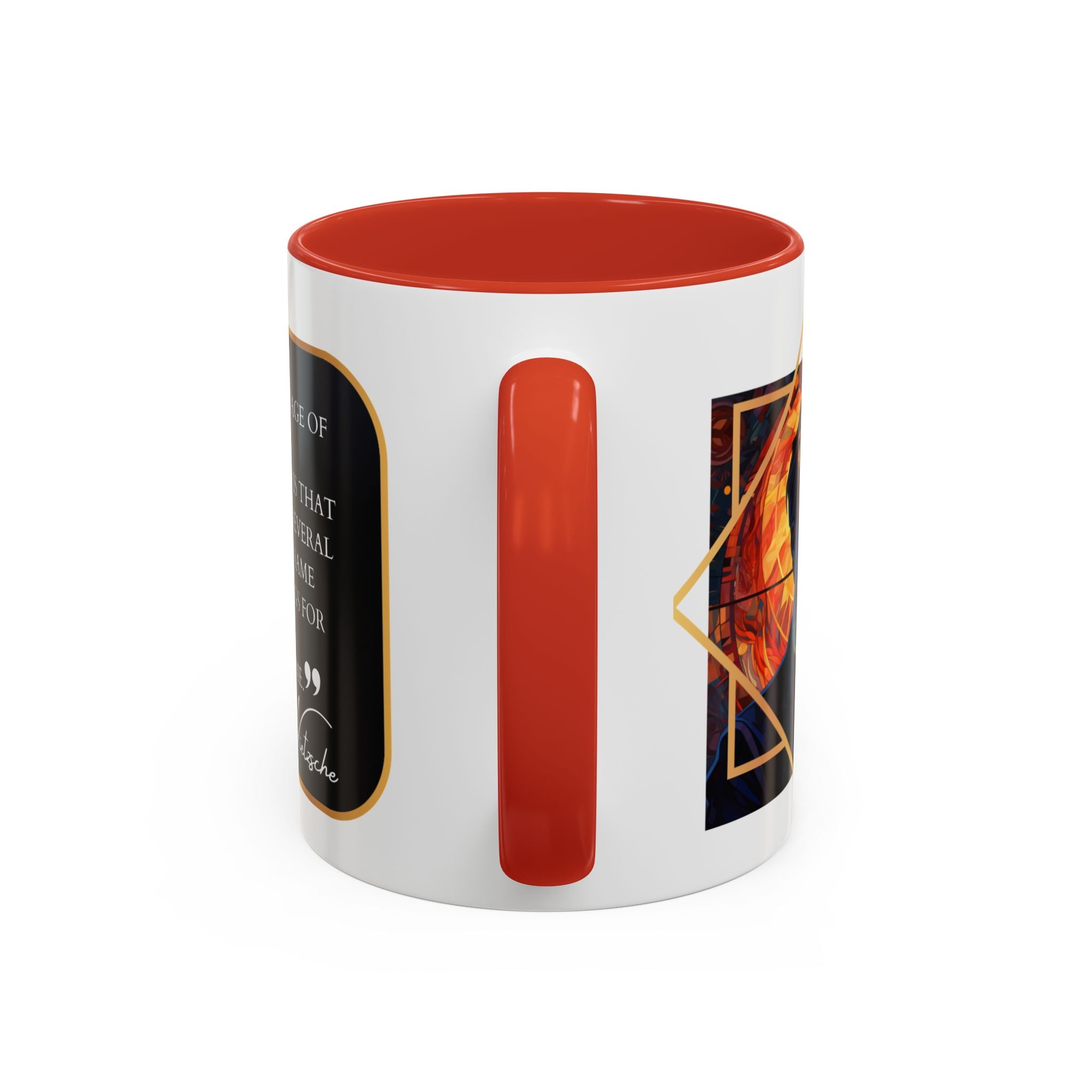 Nietzsche Bad Memory Advantage Quote Coffee Cup | 11oz, 15oz Accent Mugs for Philosophy Lovers & Thoughtful Gifts
