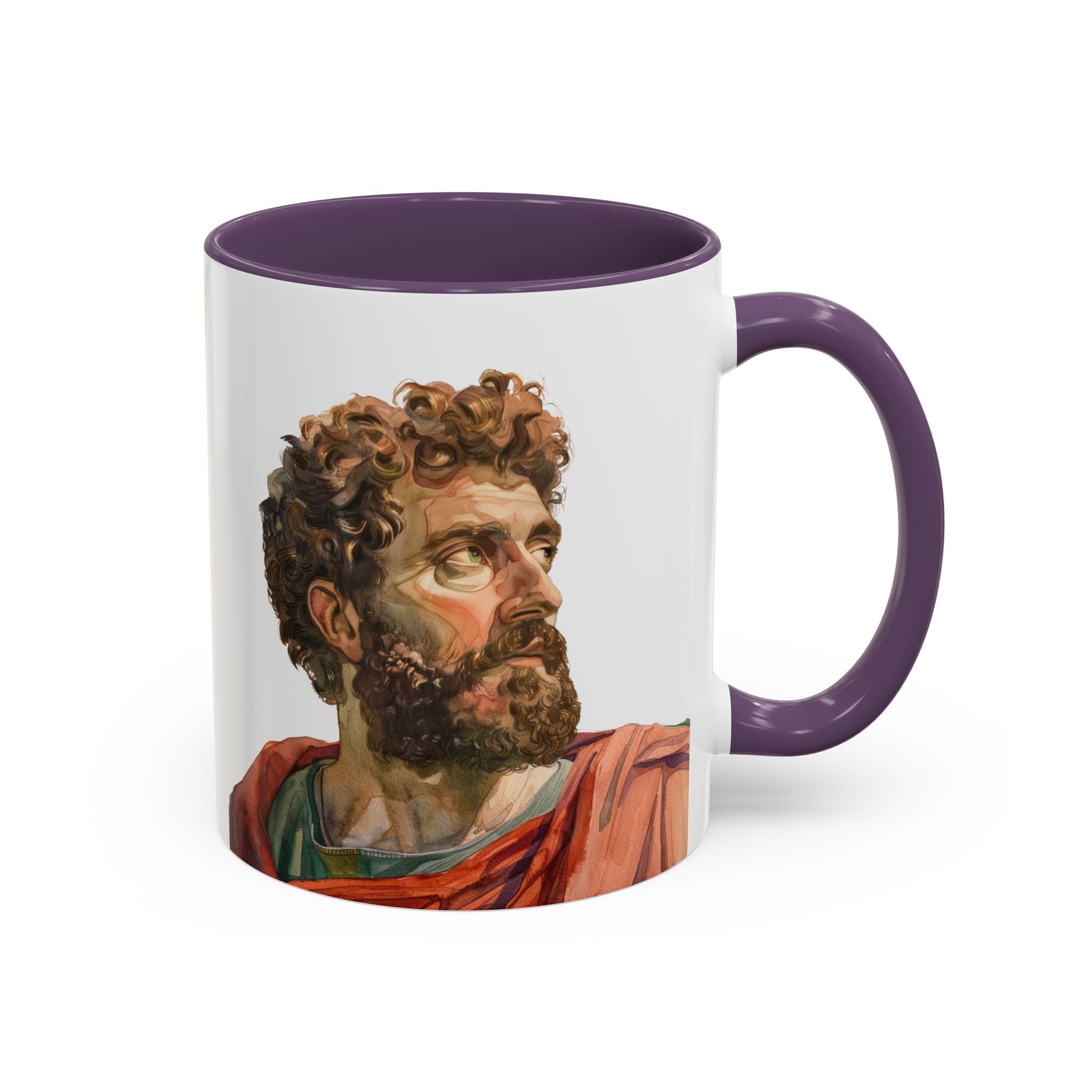 Marcus Aurelius Colour of a Soul Quote Mug | Philosophical Coffee Cup | 11oz, 15oz Accent Mugs for Thinkers| Stoics| Roman Empire