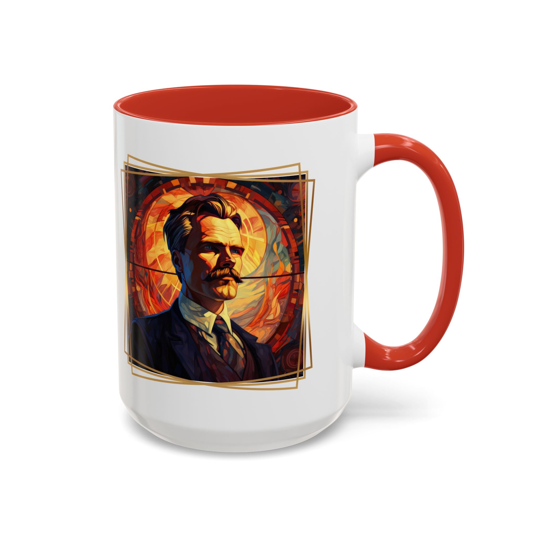 Nietzsche Friendship makes a Marriage Quote Coffee Cup | 11oz, 15oz Accent Mugs for Philosophy Lovers & Thoughtful Gifts