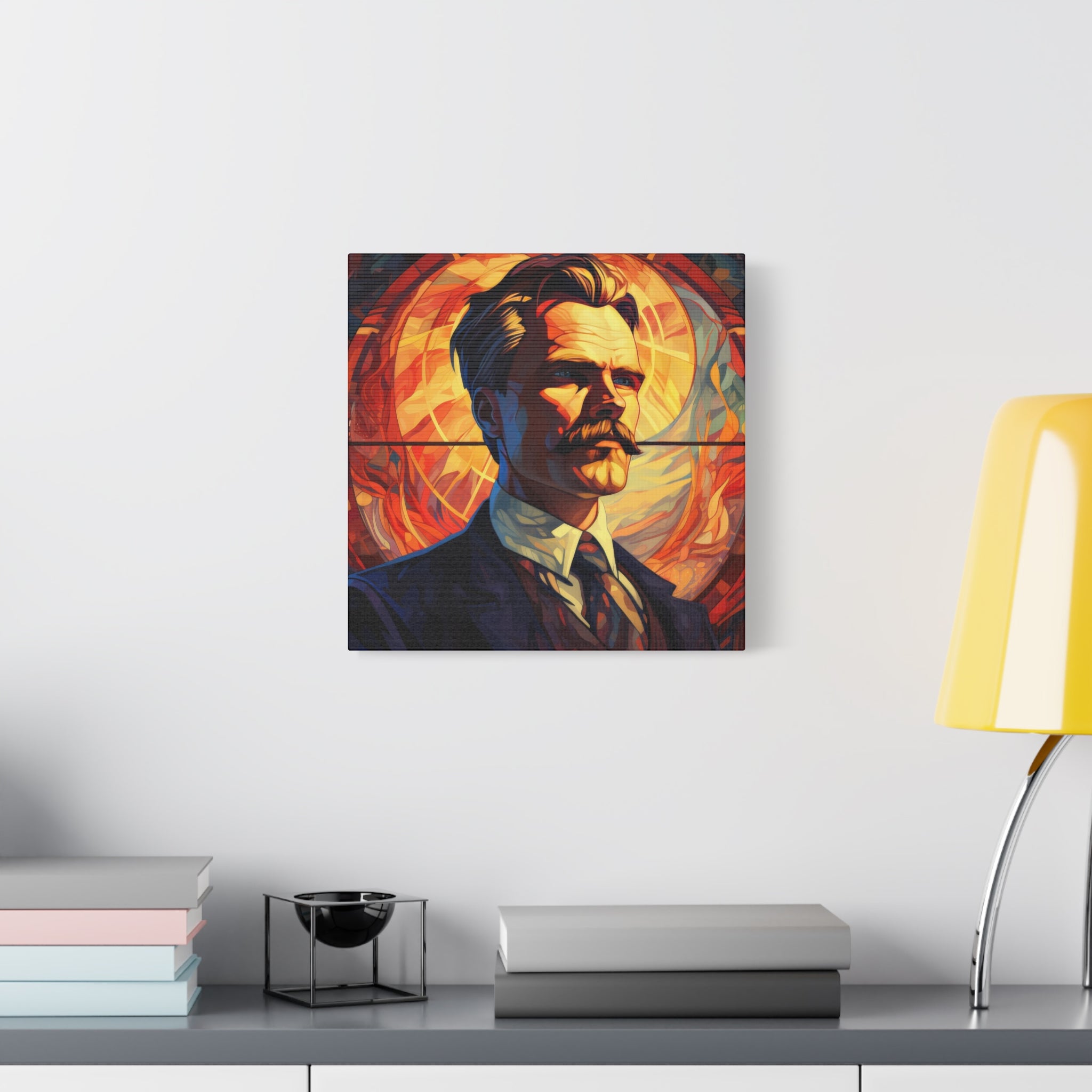 Friedrich Nietzsche Matte Canvas, Stretched, 1.25