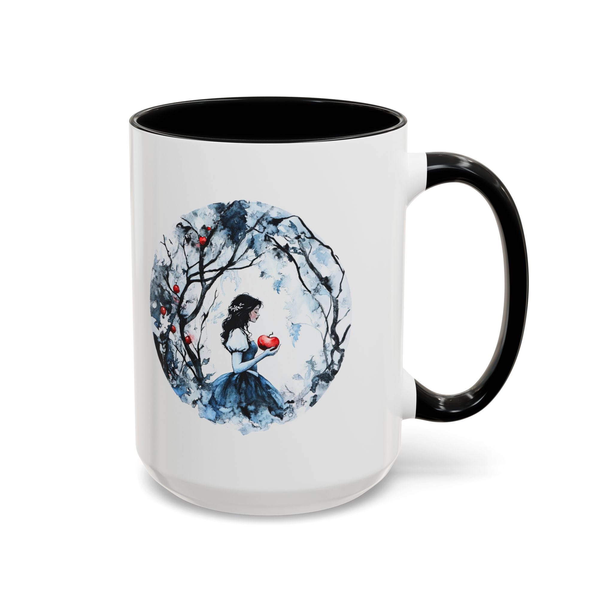 Brother's Grimm Snow White quote  with picture Accent Coffee Mug (11, 15oz) | Fairytale lover's mug