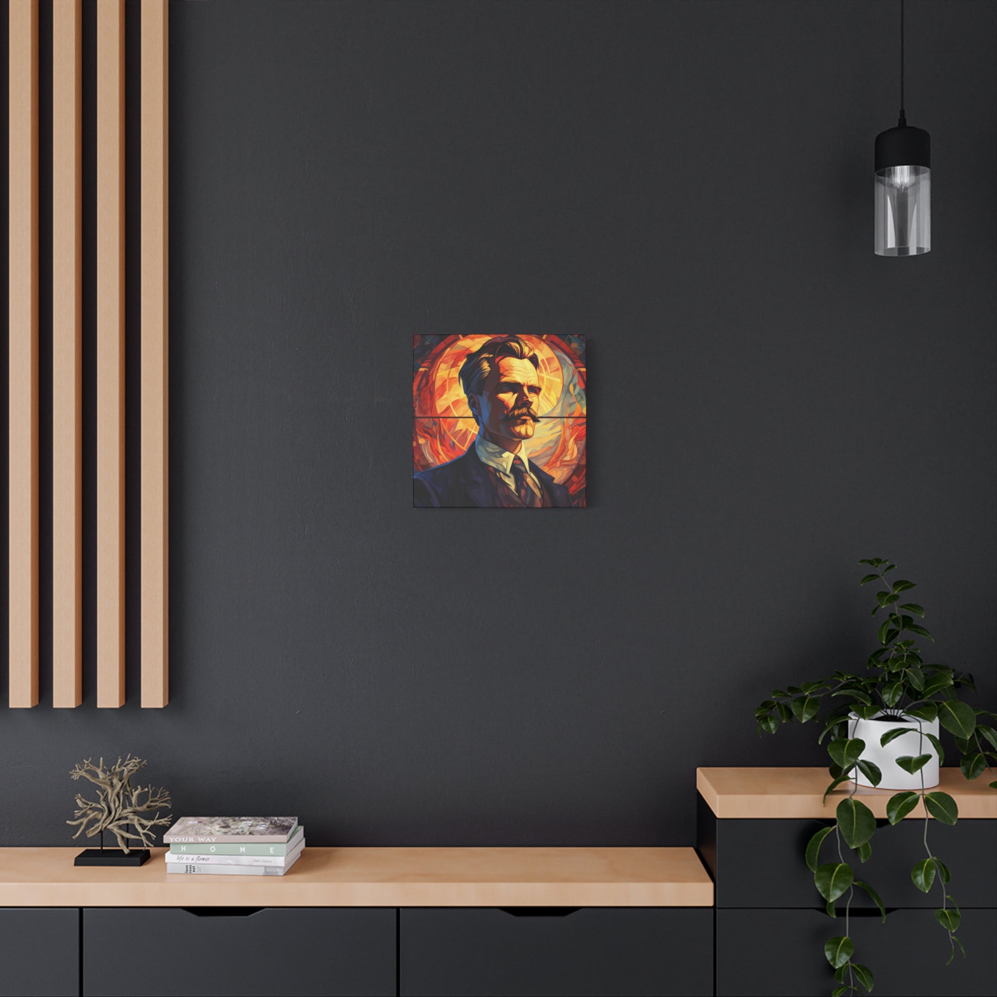 Friedrich Nietzsche Matte Canvas, Stretched, 1.25