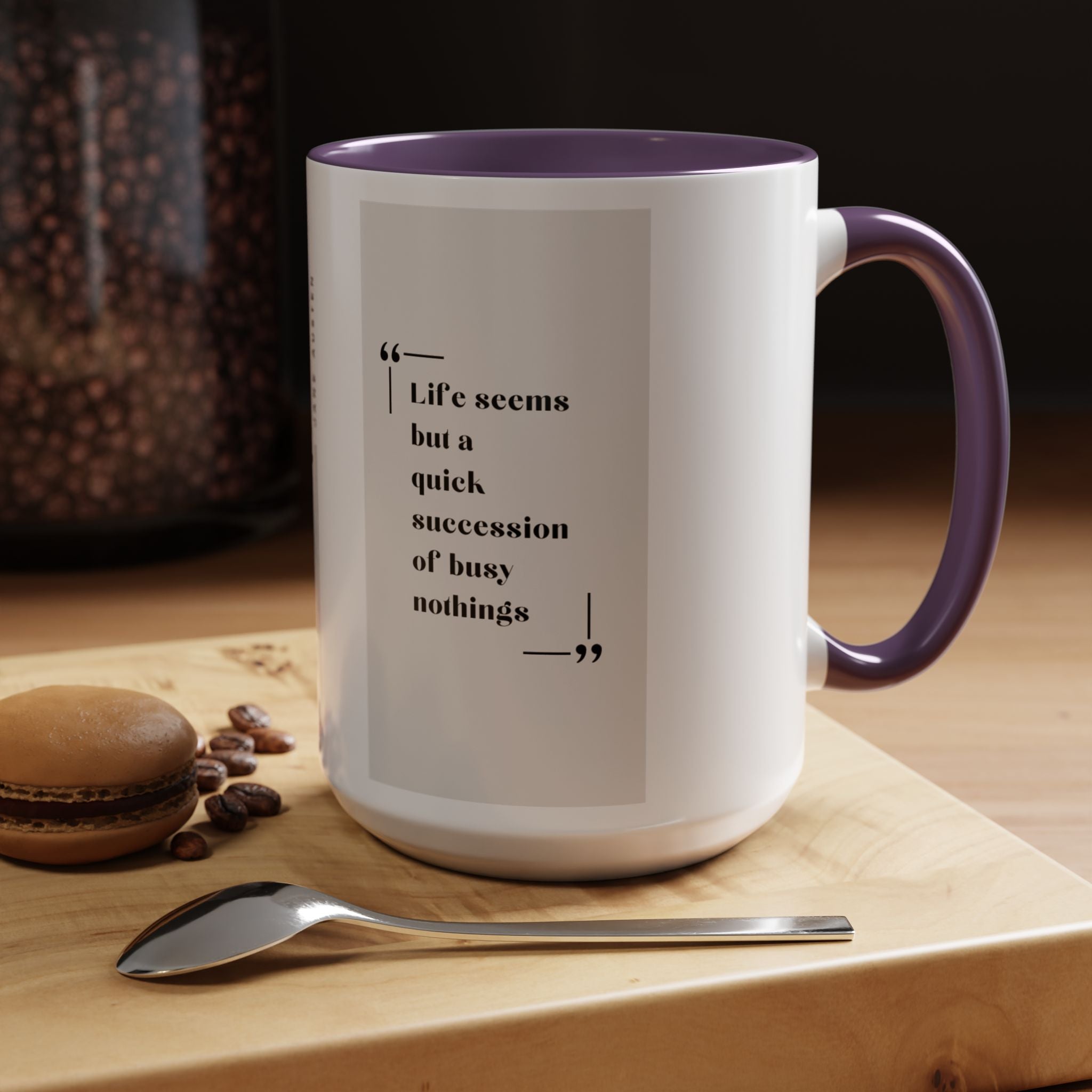 Jane Austen Busy Nothings Quote Coffee Mug | Thoughtful Accent Mug (11, 15oz) | Perfect Gift for Literary Fans