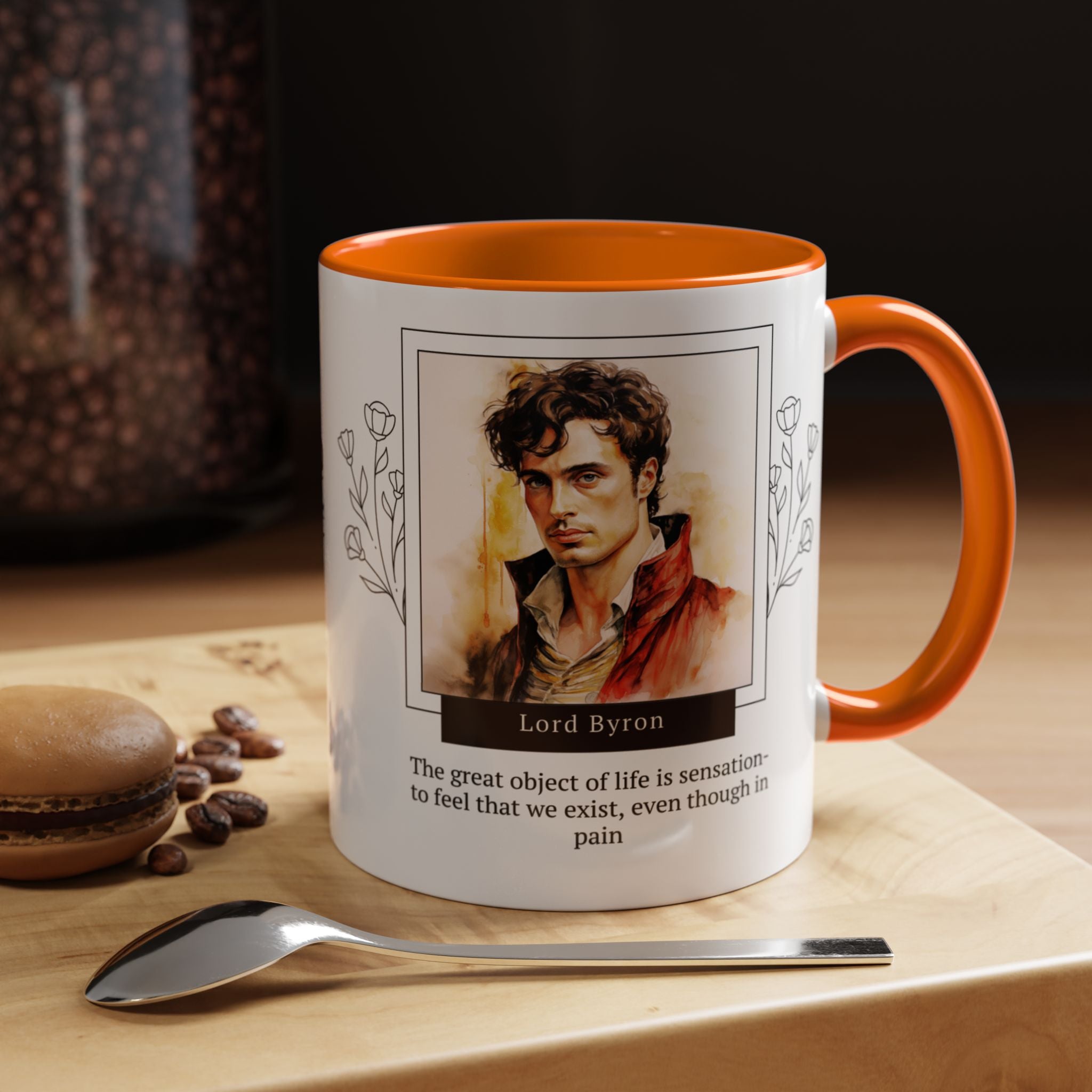 Lord Byron Sensation Quote Coffee Mug | Thought-Provoking Accent Mug (11, 15oz) | Perfect Gift for Literary Fans