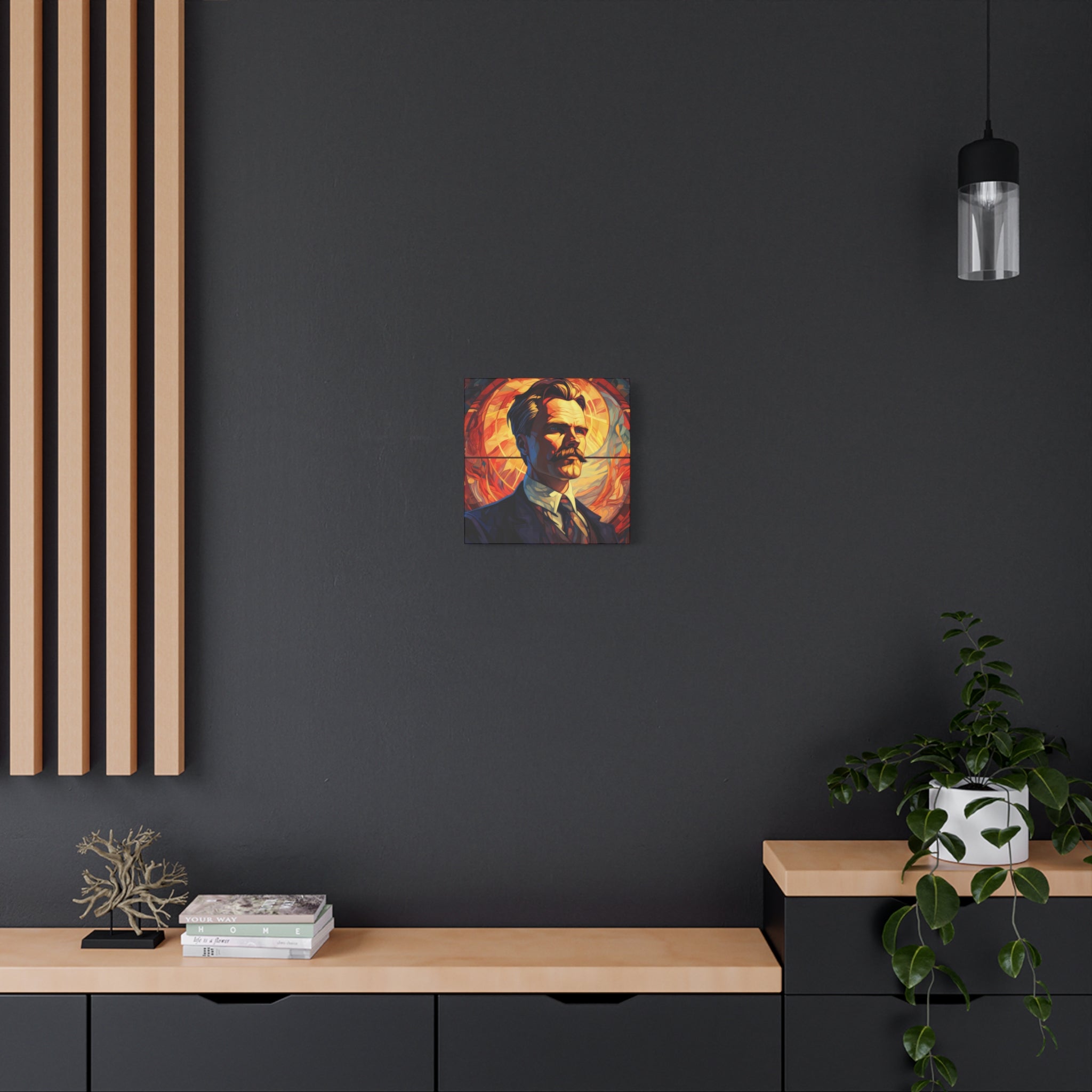Friedrich Nietzsche Matte Canvas, Stretched, 1.25