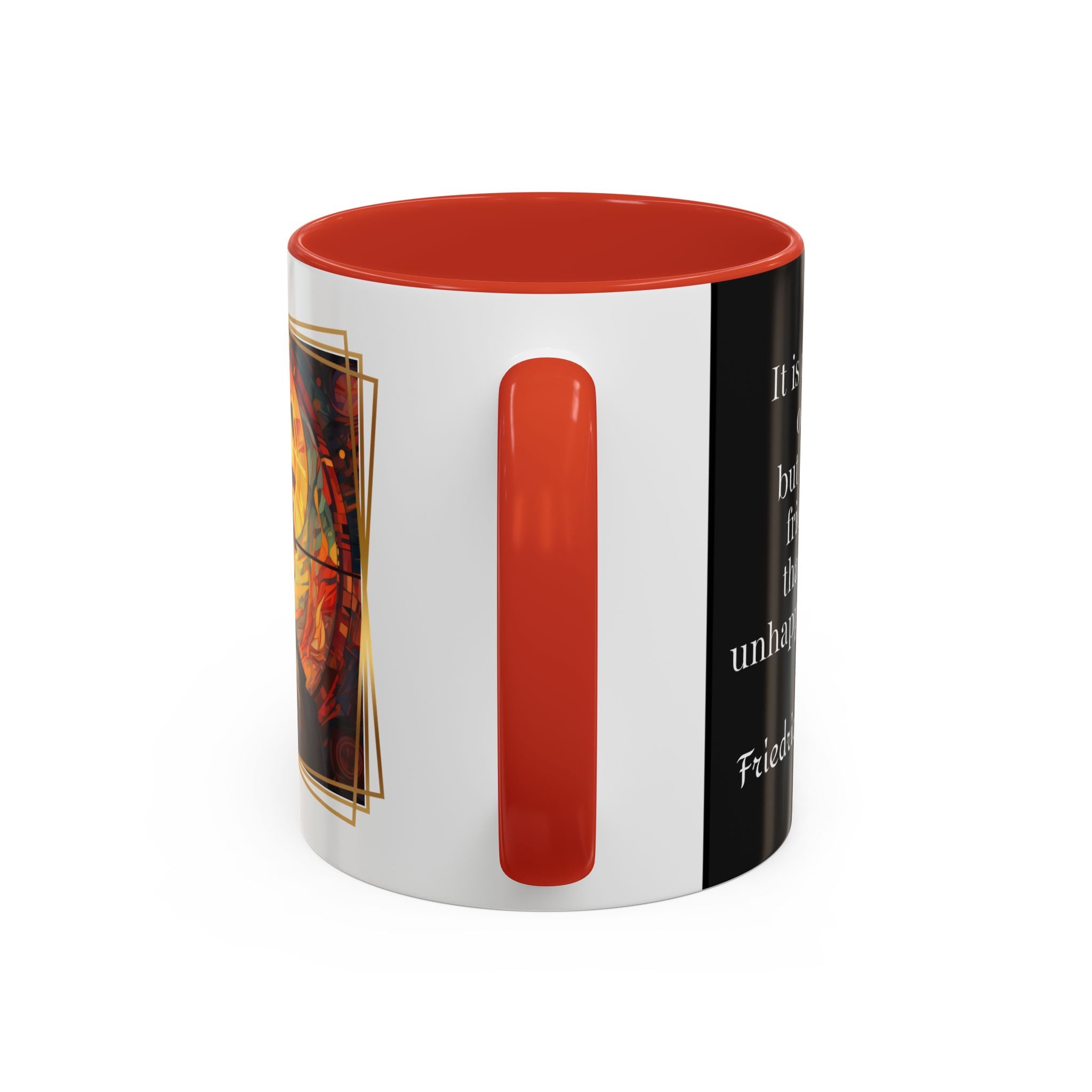 Nietzsche Friendship makes a Marriage Quote Coffee Cup | 11oz, 15oz Accent Mugs for Philosophy Lovers & Thoughtful Gifts
