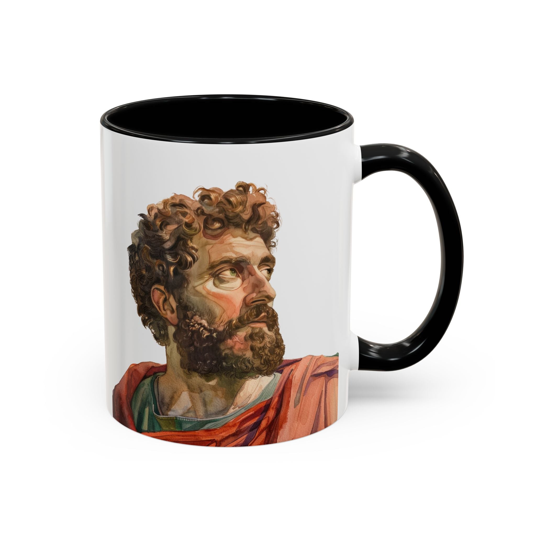 Marcus Aurelius Colour of a Soul Quote Mug | Philosophical Coffee Cup | 11oz, 15oz Accent Mugs for Thinkers| Stoics| Roman Empire