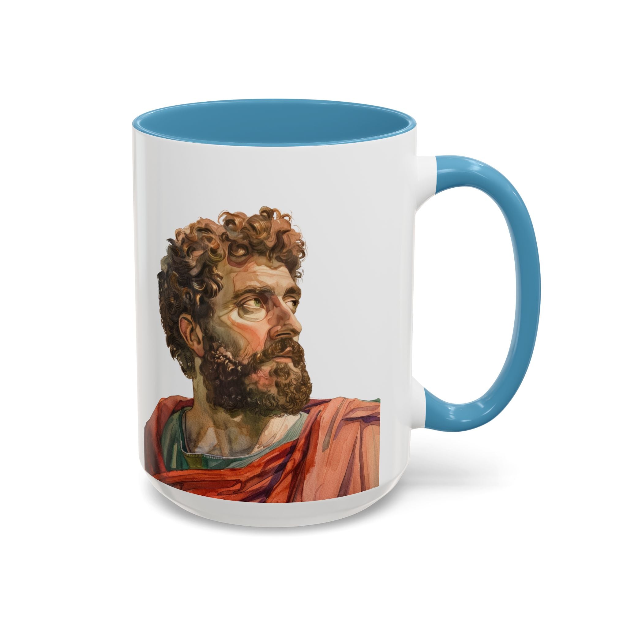 Marcus Aurelius Colour of a Soul Quote Mug | Philosophical Coffee Cup | 11oz, 15oz Accent Mugs for Thinkers| Stoics| Roman Empire