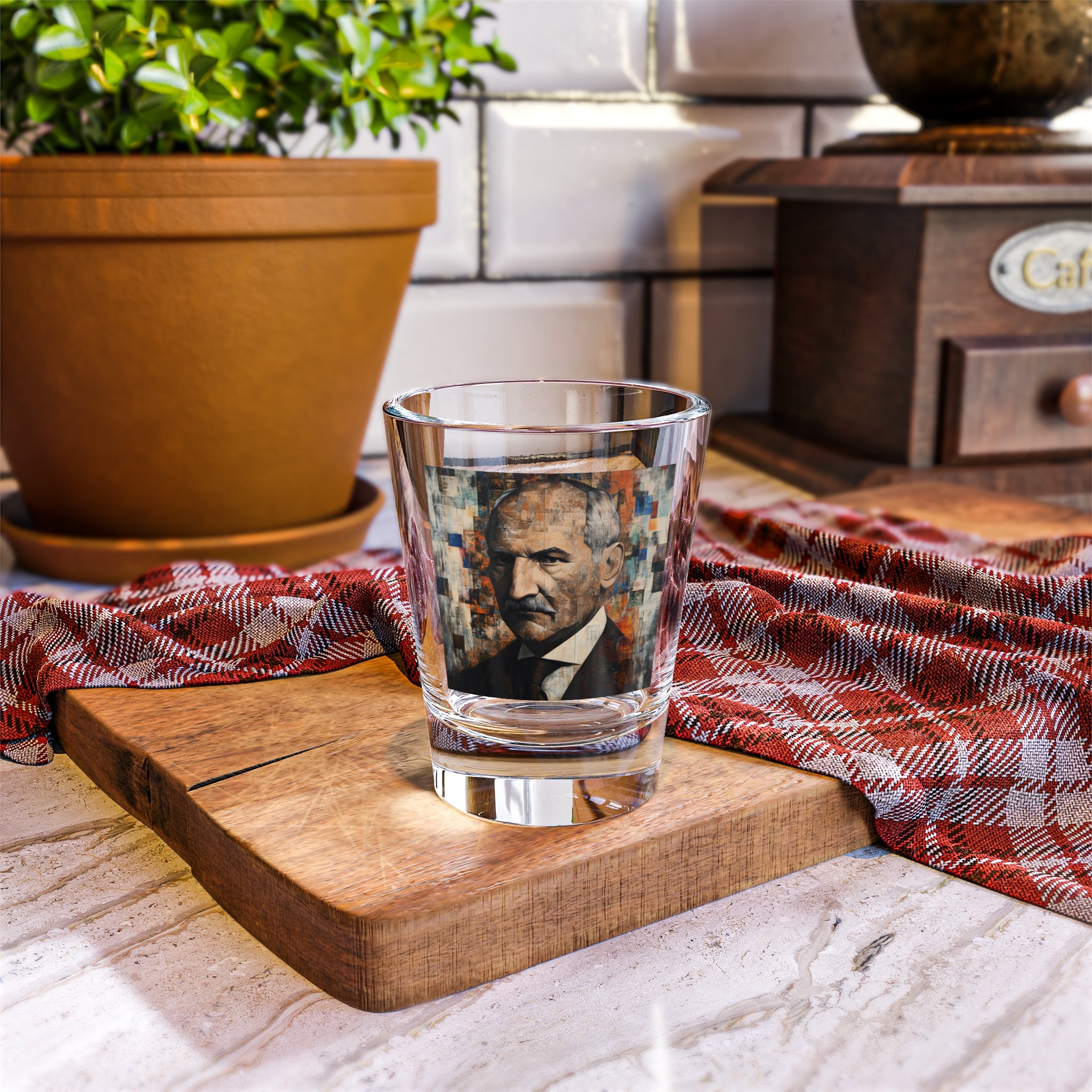 Martin Heidegger Shot Glass, 1.5oz | Philosopher Shot Glass | German Philosopher | Existentialism