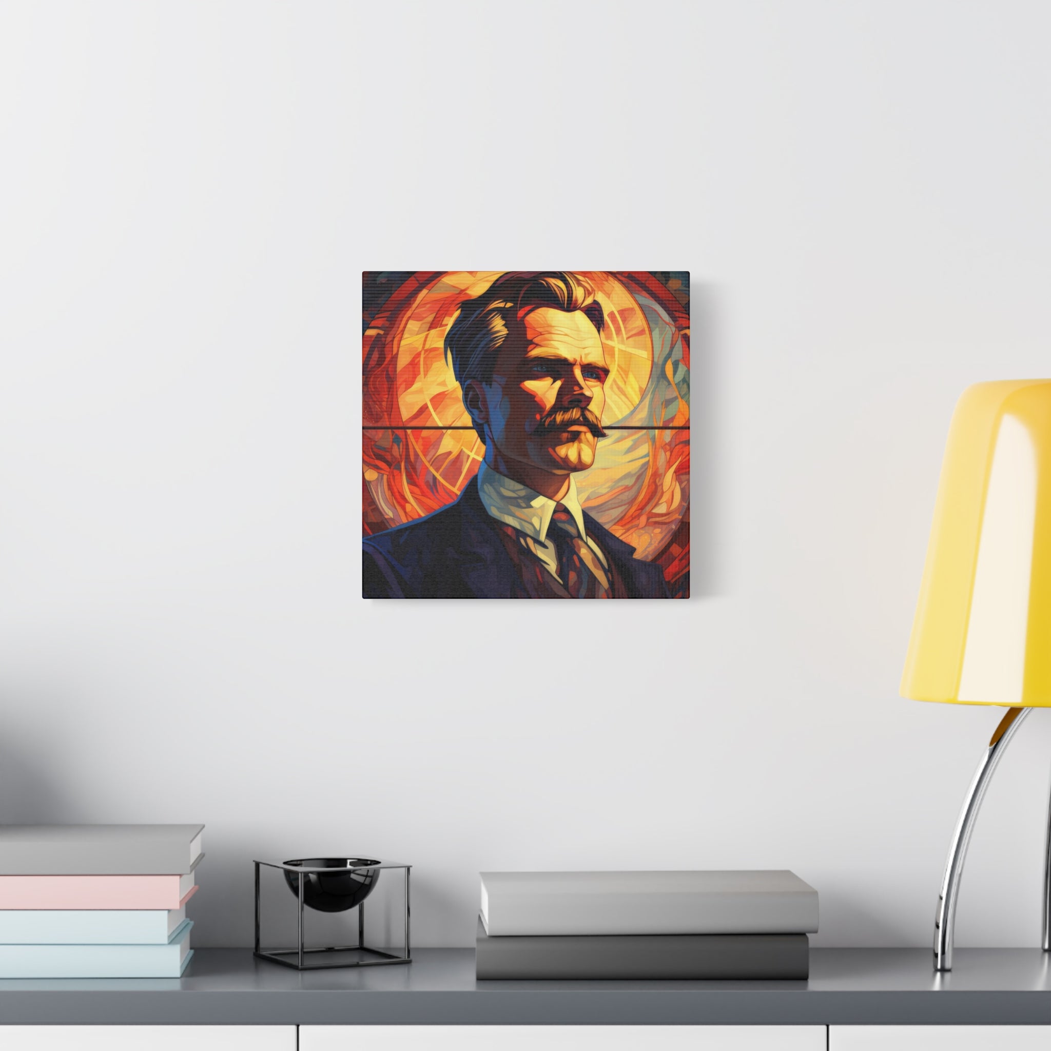 Friedrich Nietzsche Matte Canvas, Stretched, 1.25