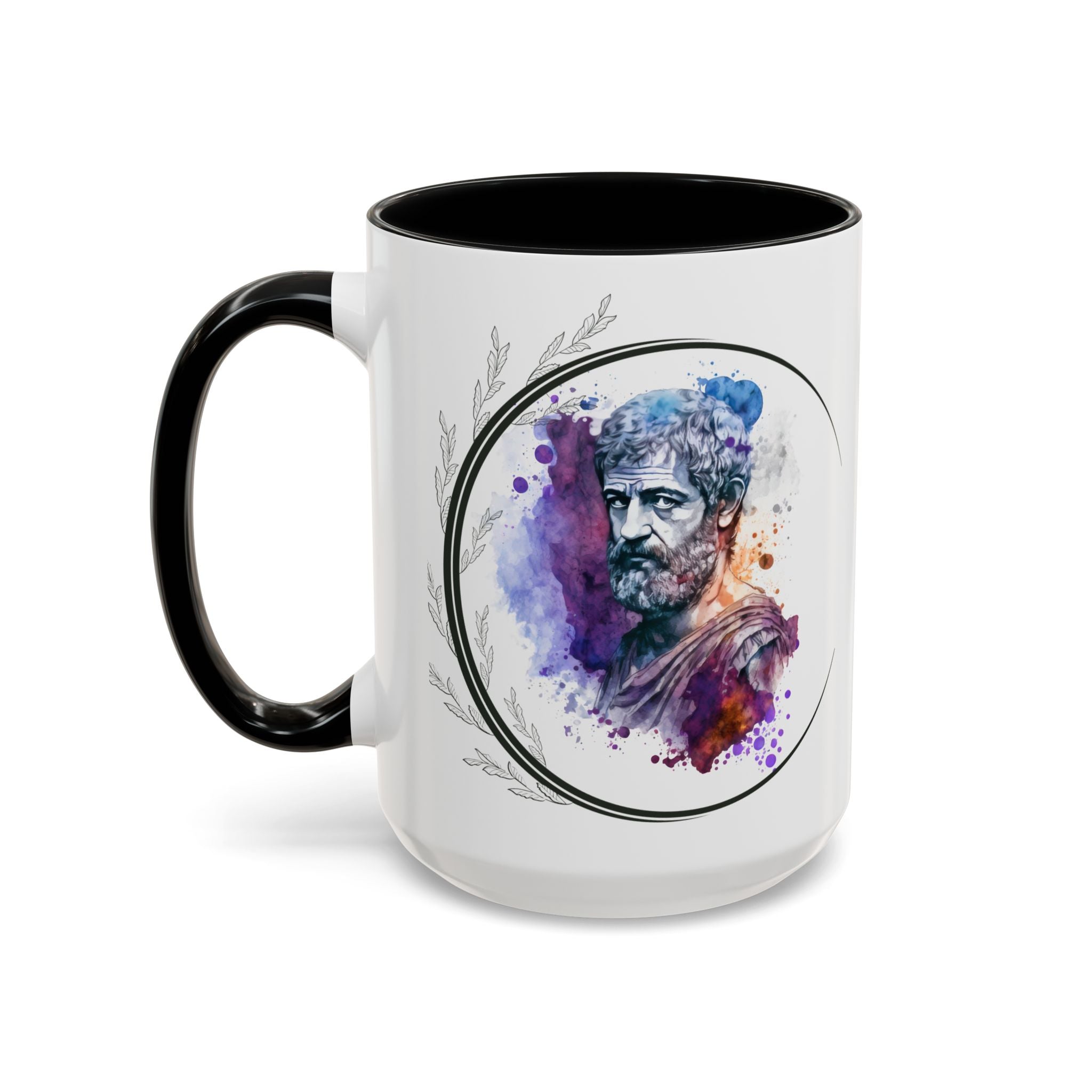 Aristotle What is a Friend Quote Mug | Motivational Philosophy Cup | 11oz, 15oz Accent Mugs for Thinkers & Positivity Lovers
