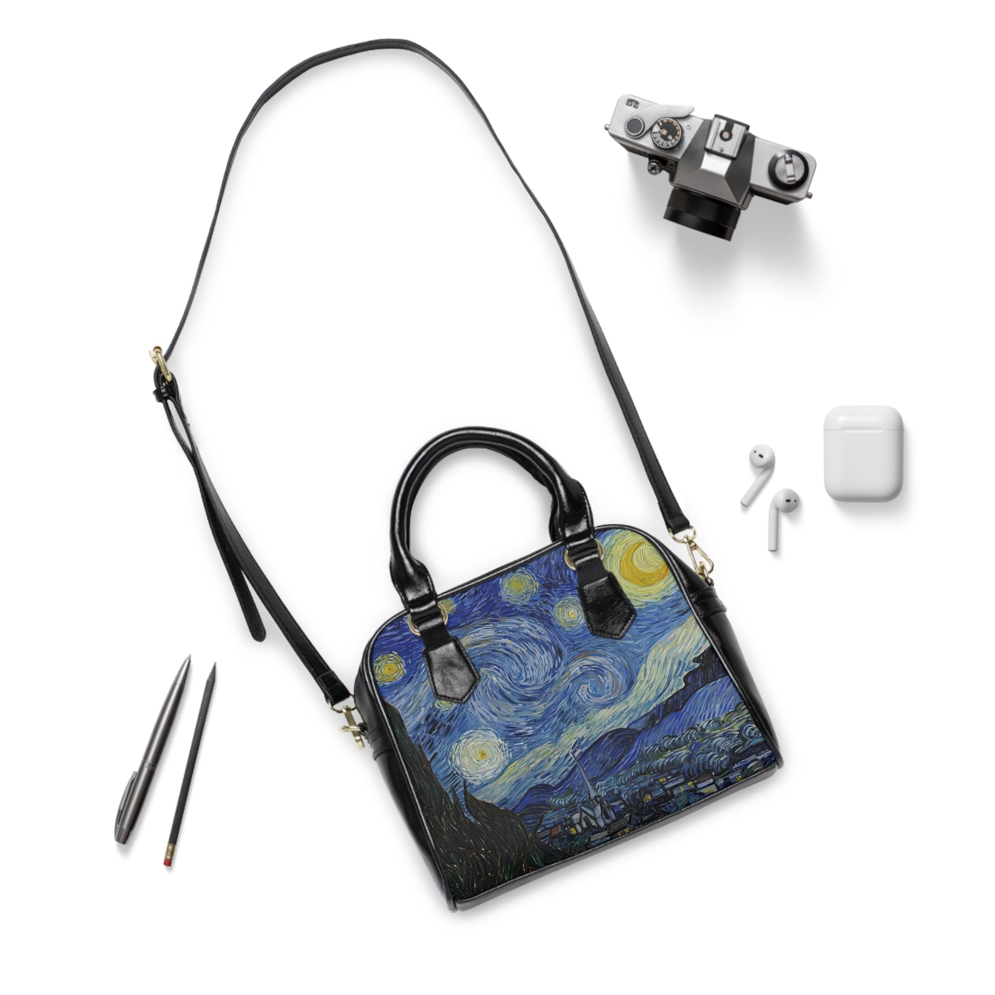 Starry Night, 1889. Vincent van Gogh  shoulder bag | Impressionist Art purse