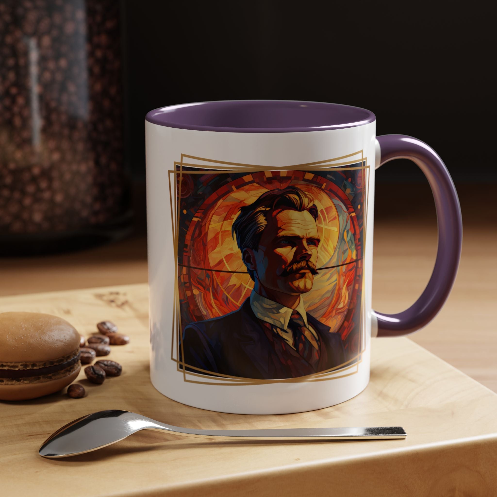 Nietzsche Friendship makes a Marriage Quote Coffee Cup | 11oz, 15oz Accent Mugs for Philosophy Lovers & Thoughtful Gifts