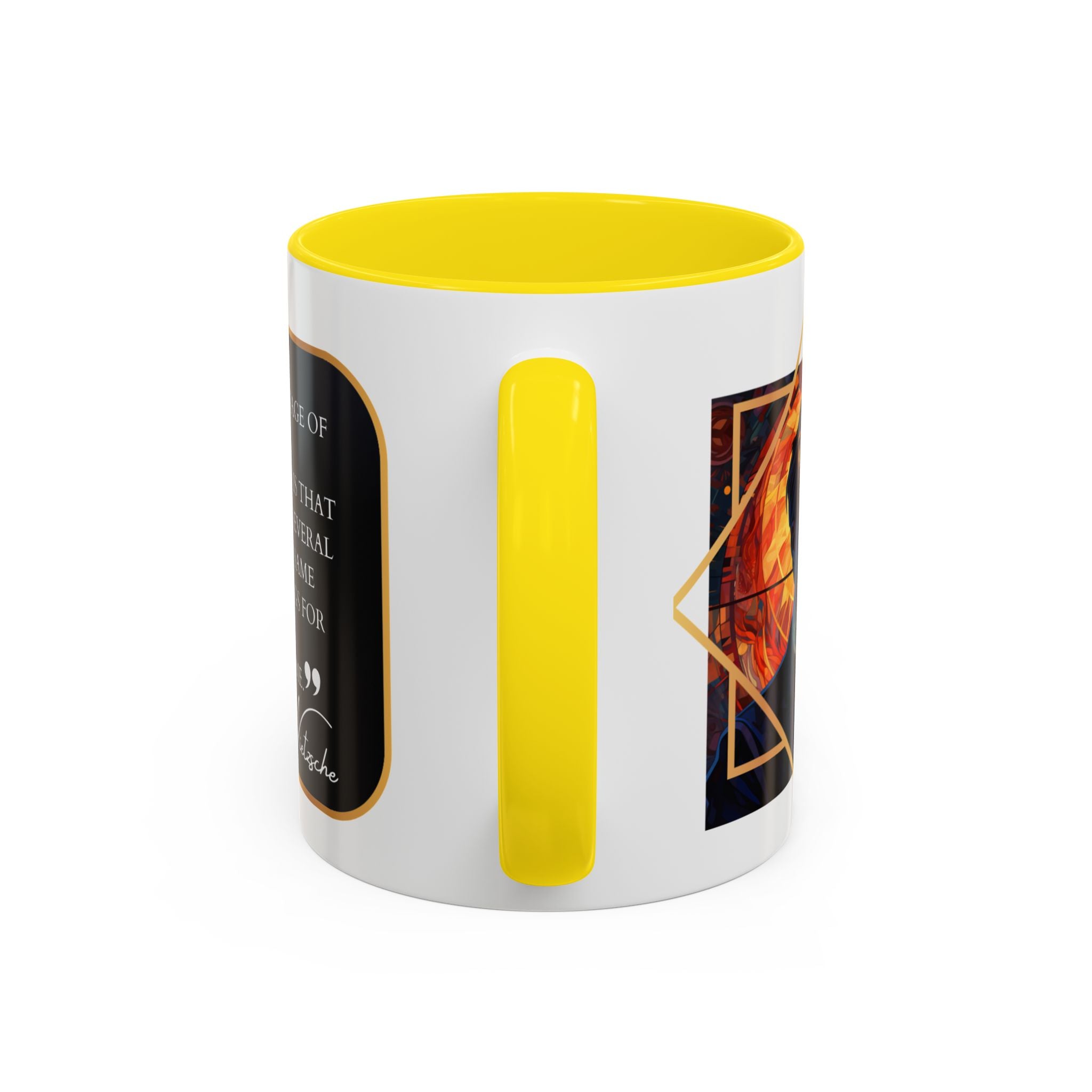 Nietzsche Bad Memory Advantage Quote Coffee Cup | 11oz, 15oz Accent Mugs for Philosophy Lovers & Thoughtful Gifts