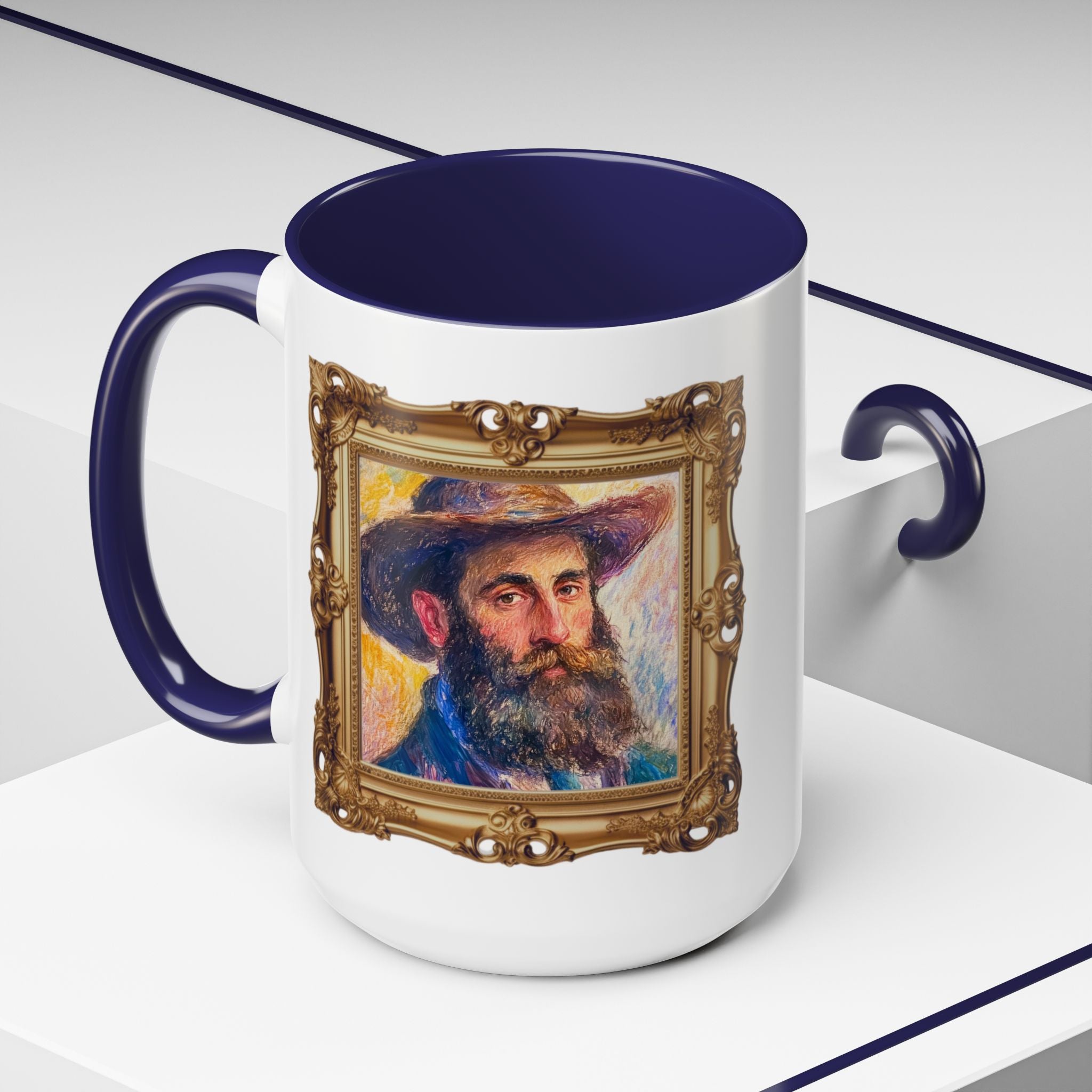 Claude Monet quote - Color is my daylong... - Accent Coffee Mug (11, 15oz) | Impressionist Artist and Artwork
