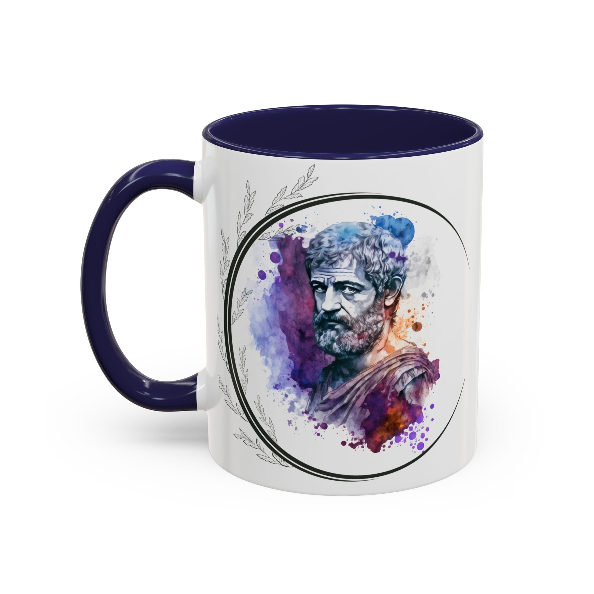 Aristotle What is a Friend Quote Mug | Motivational Philosophy Cup | 11oz, 15oz Accent Mugs for Thinkers & Positivity Lovers