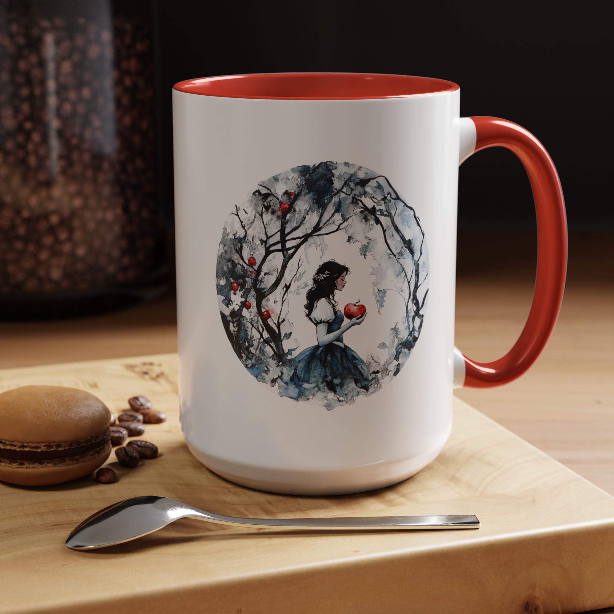 Brother's Grimm Snow White quote  with picture Accent Coffee Mug (11, 15oz) | Fairytale lover's mug