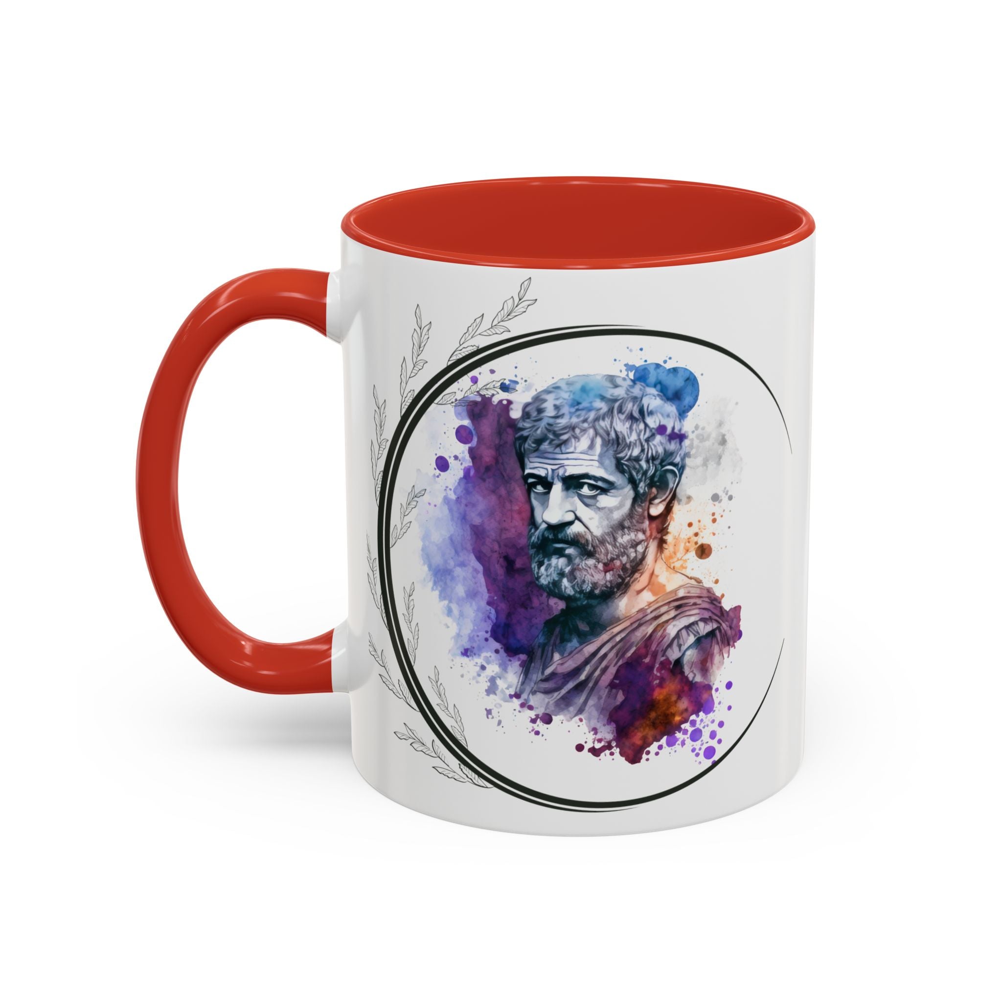 Aristotle What is a Friend Quote Mug | Motivational Philosophy Cup | 11oz, 15oz Accent Mugs for Thinkers & Positivity Lovers