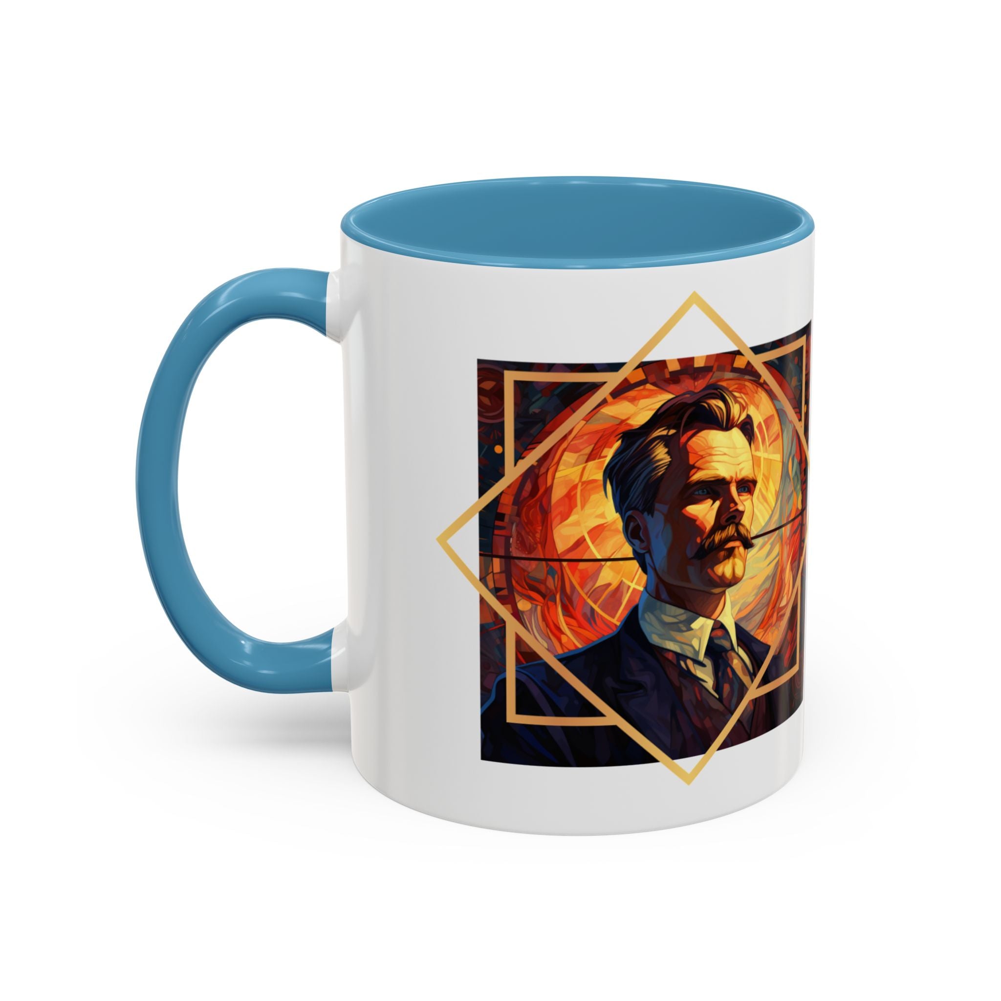 Nietzsche -The advantage of a bad memory is that one enjoys several times the same good things for the first time Quote -  Accent Coffee Mug (11, 15oz)