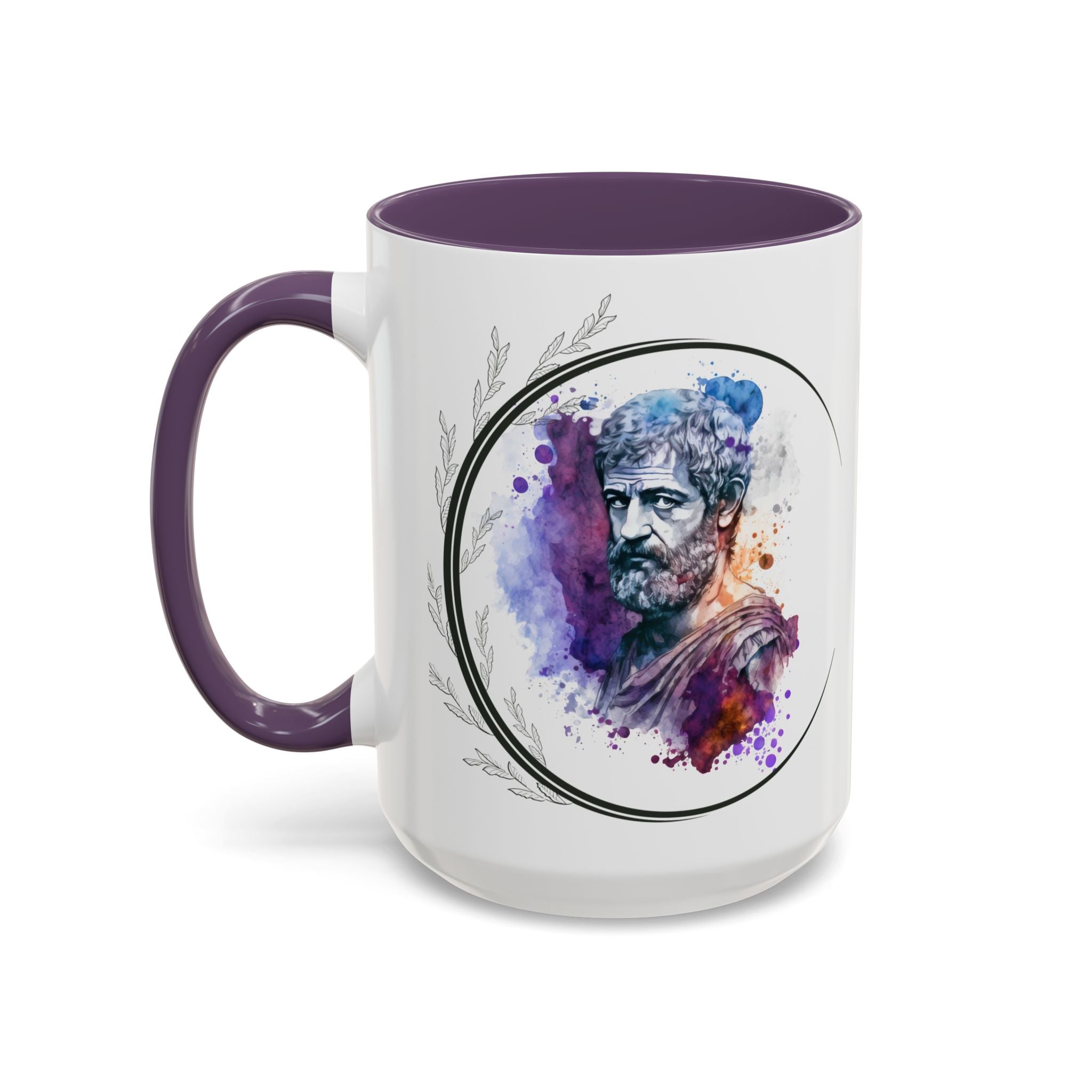 Aristotle What is a Friend Quote Mug | Motivational Philosophy Cup | 11oz, 15oz Accent Mugs for Thinkers & Positivity Lovers