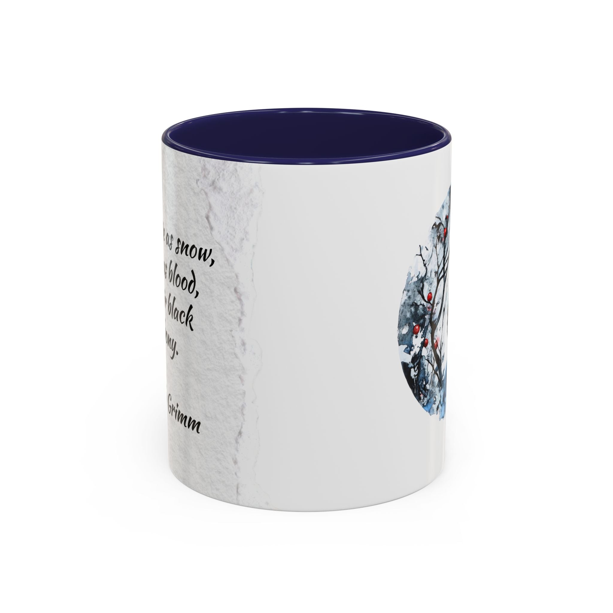 Brother's Grimm Snow White quote  with picture Accent Coffee Mug (11, 15oz) | Fairytale lover's mug