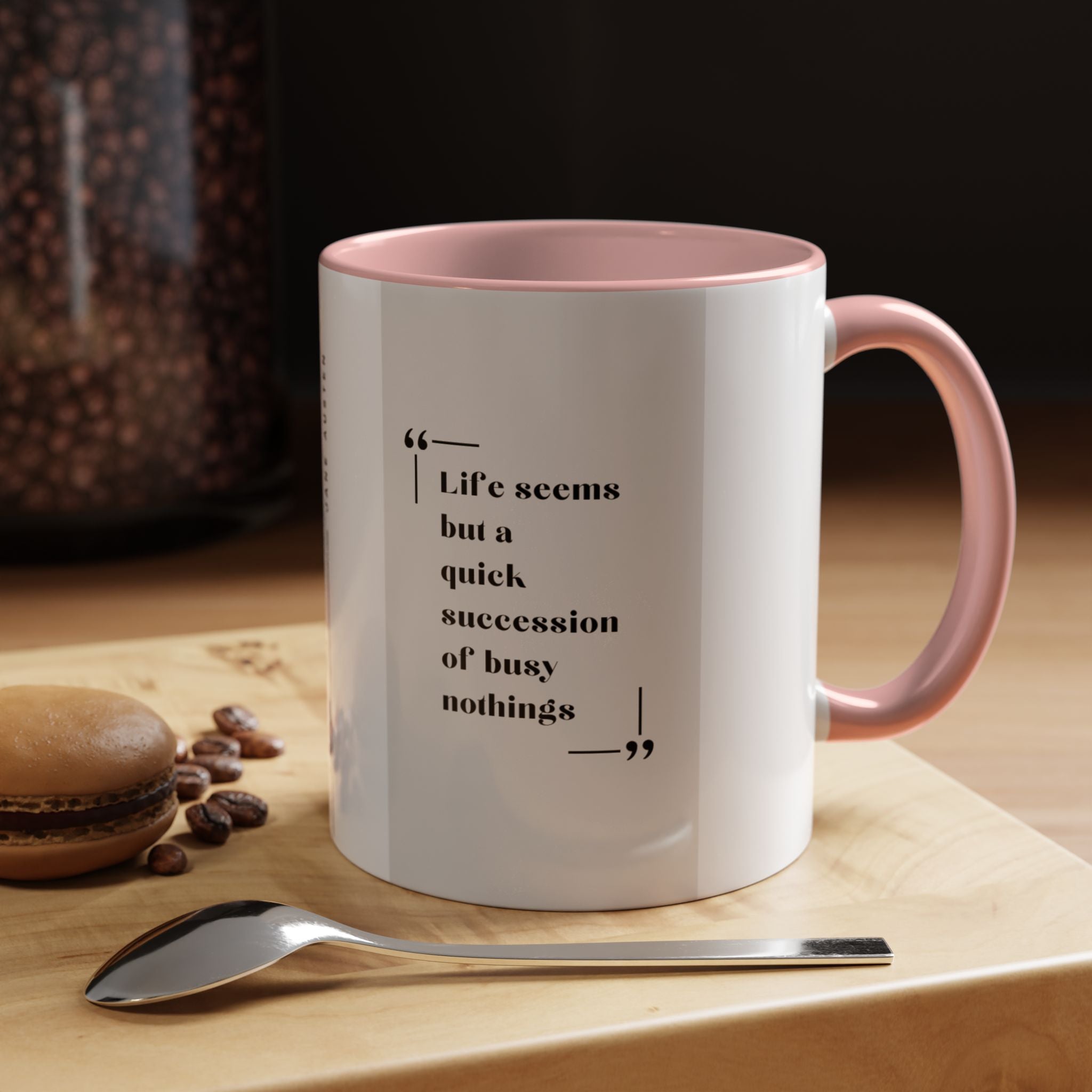 Jane Austen Busy Nothings Quote Coffee Mug | Thoughtful Accent Mug (11, 15oz) | Perfect Gift for Literary Fans