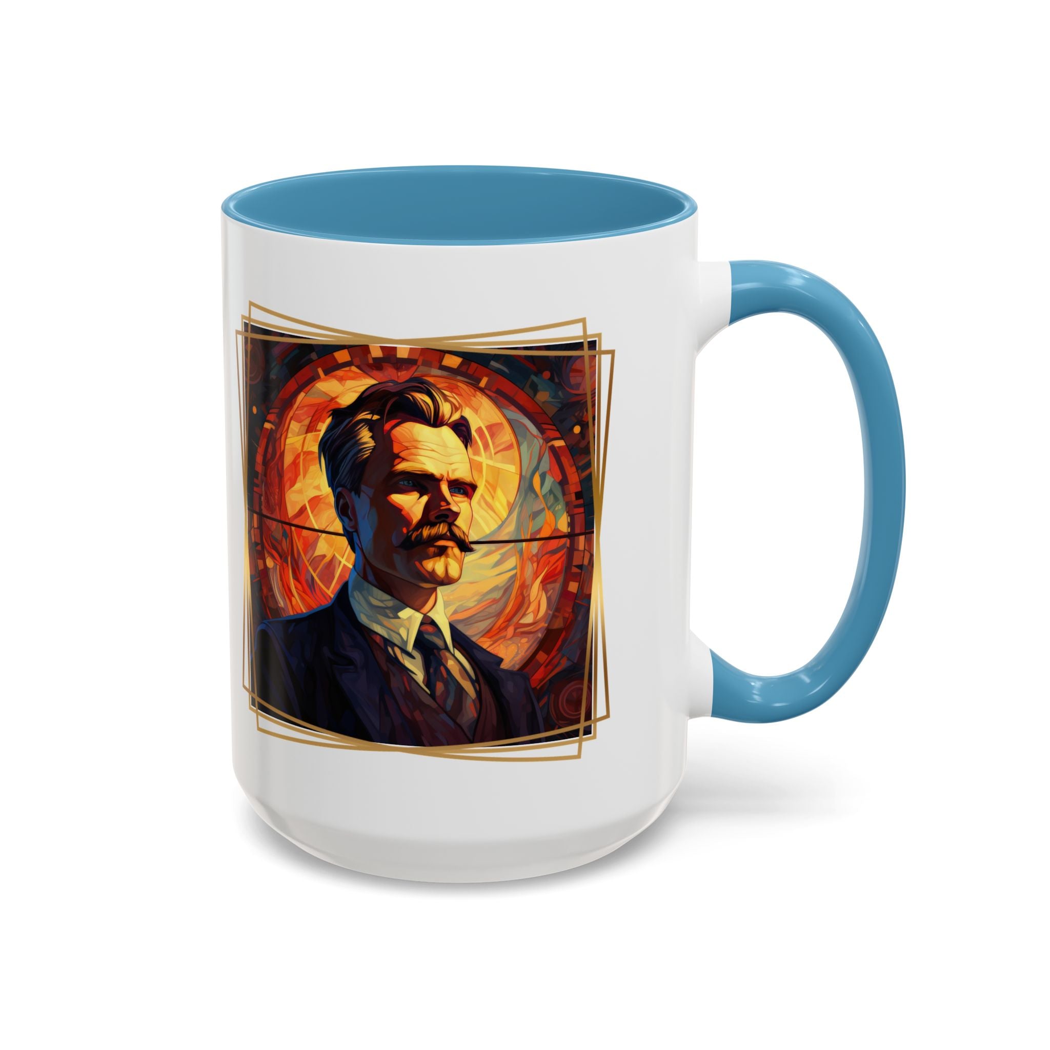 Nietzsche Friendship makes a Marriage Quote Coffee Cup | 11oz, 15oz Accent Mugs for Philosophy Lovers & Thoughtful Gifts
