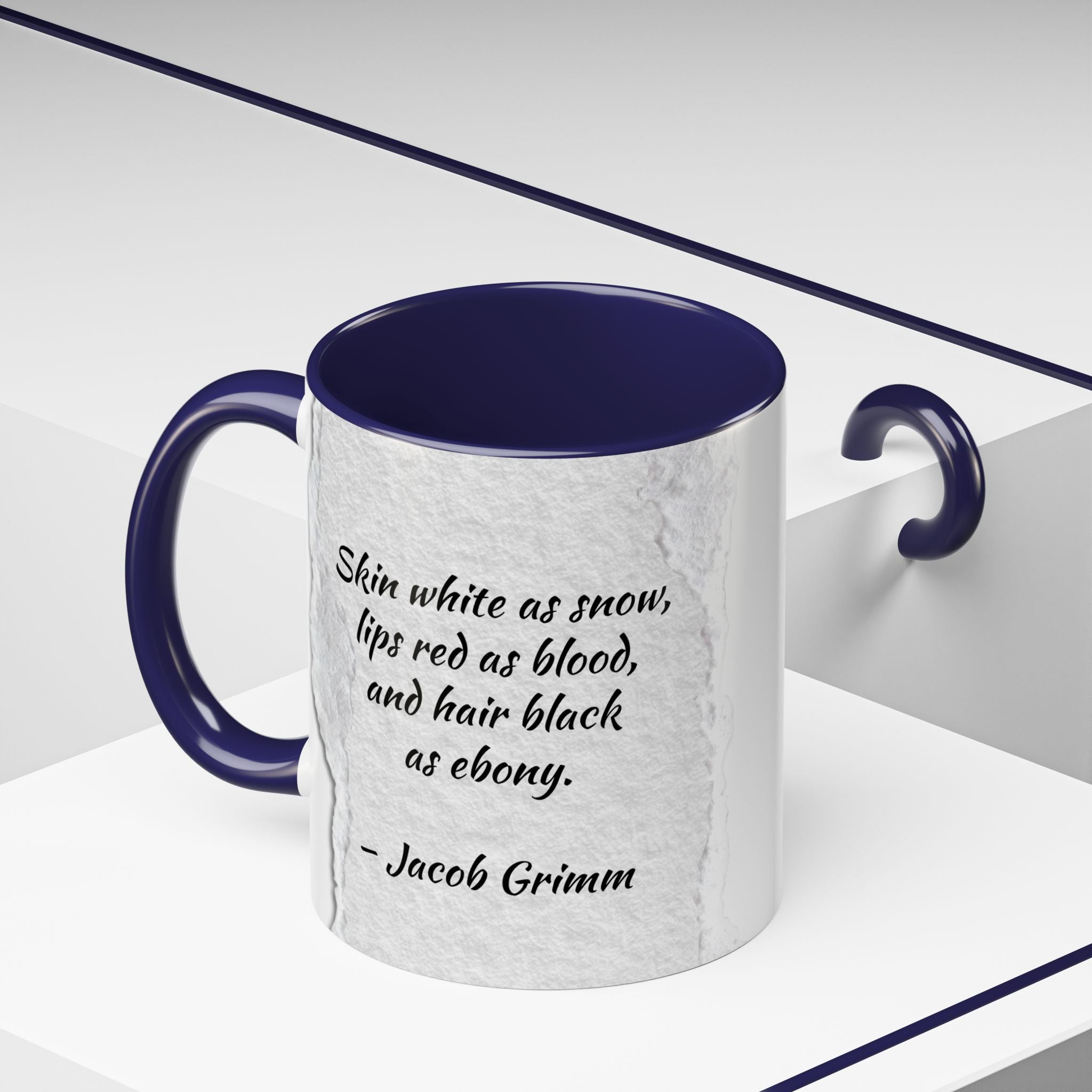 Brother's Grimm Snow White quote  with picture Accent Coffee Mug (11, 15oz) | Fairytale lover's mug