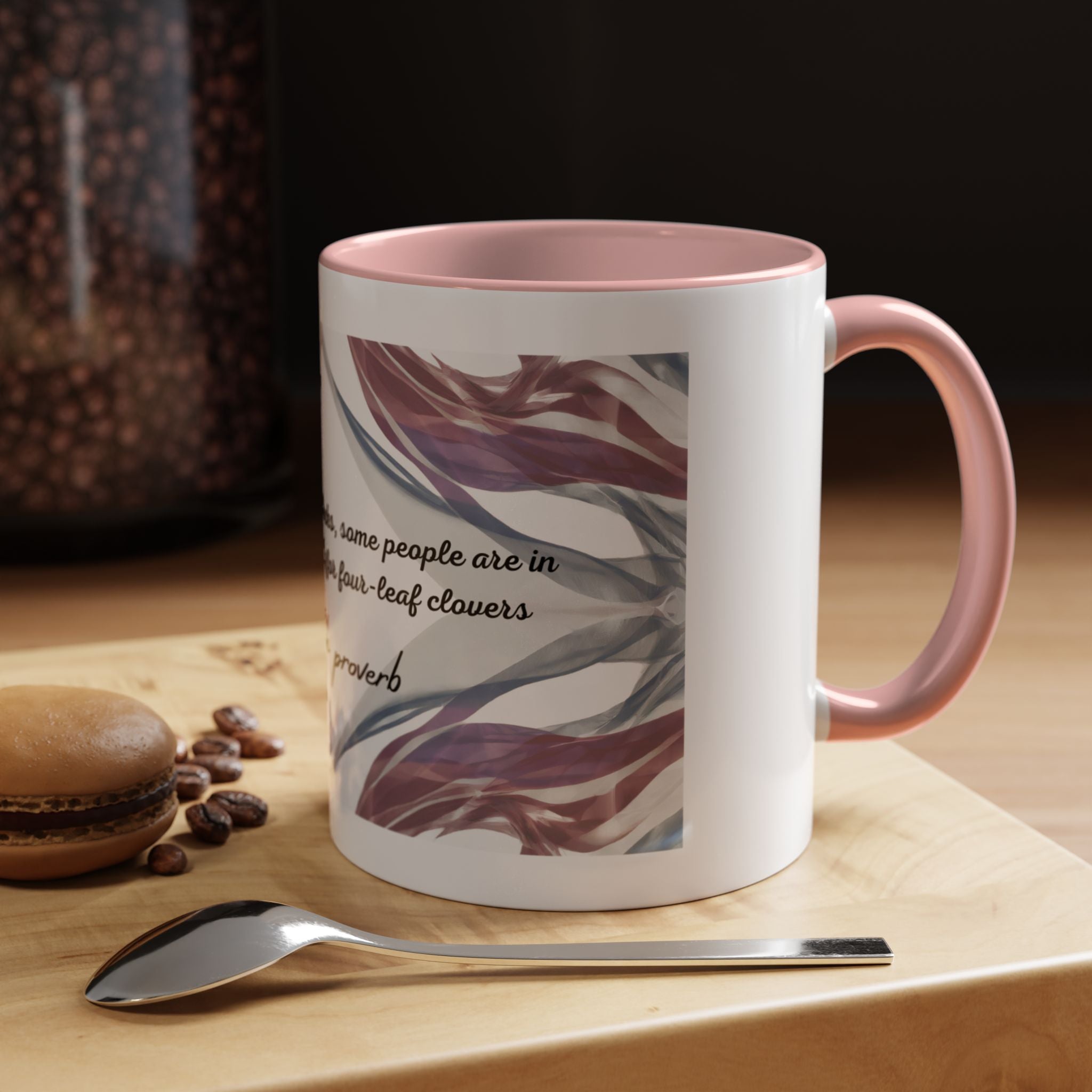Polish Proverb Opportunity Knocks Mug | Motivational Coffee Cup | 11oz, 15oz Accent Mugs for Inspiration & Success