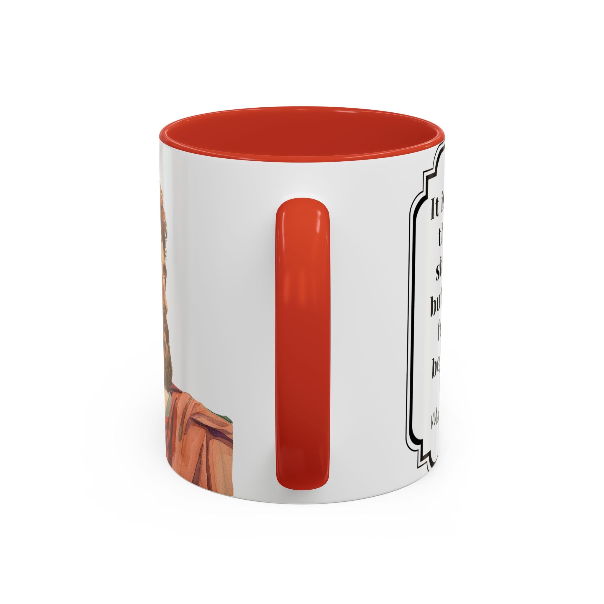 Marcus Aurelius death vs living Quote Mug | Philosophical Coffee Cup | 11oz, 15oz Accent Mugs for Thinkers| Stoics| Roman Empire
